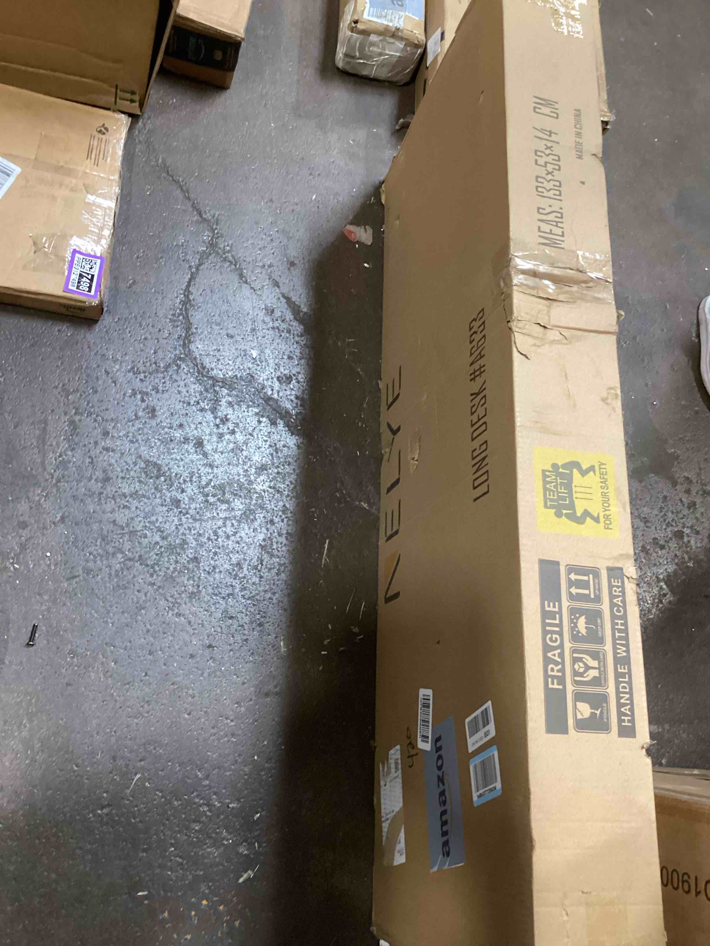 Extra Long Desk with Bookshelf Solid Wood Home Office Work Study