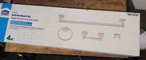 Project Source 4-Piece Seton Brushed Nickel Decorative Bathroom Hardware
