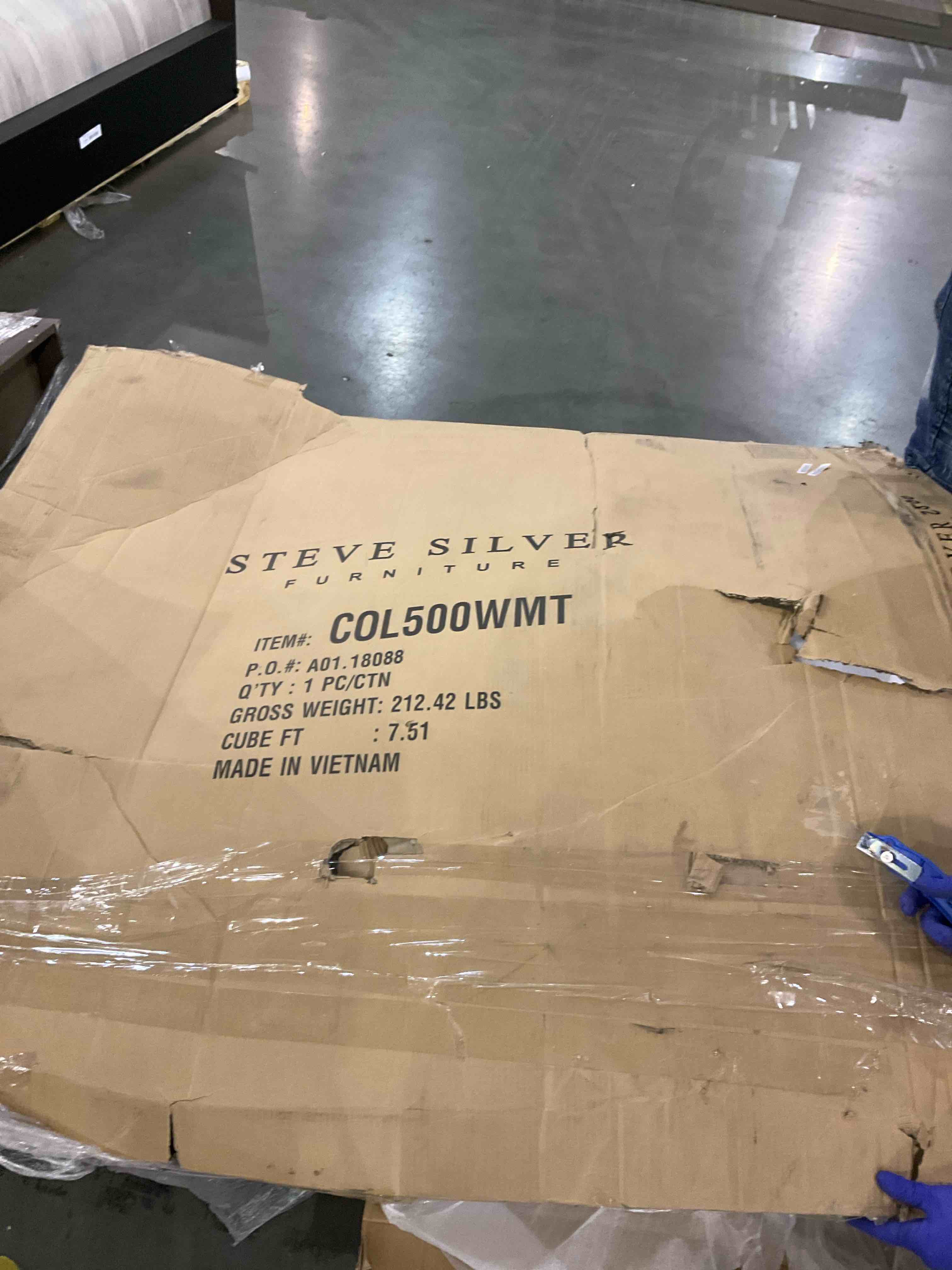 Colvin Round White Marble Top Dining Table w/ Toffee Base 7.51 ft