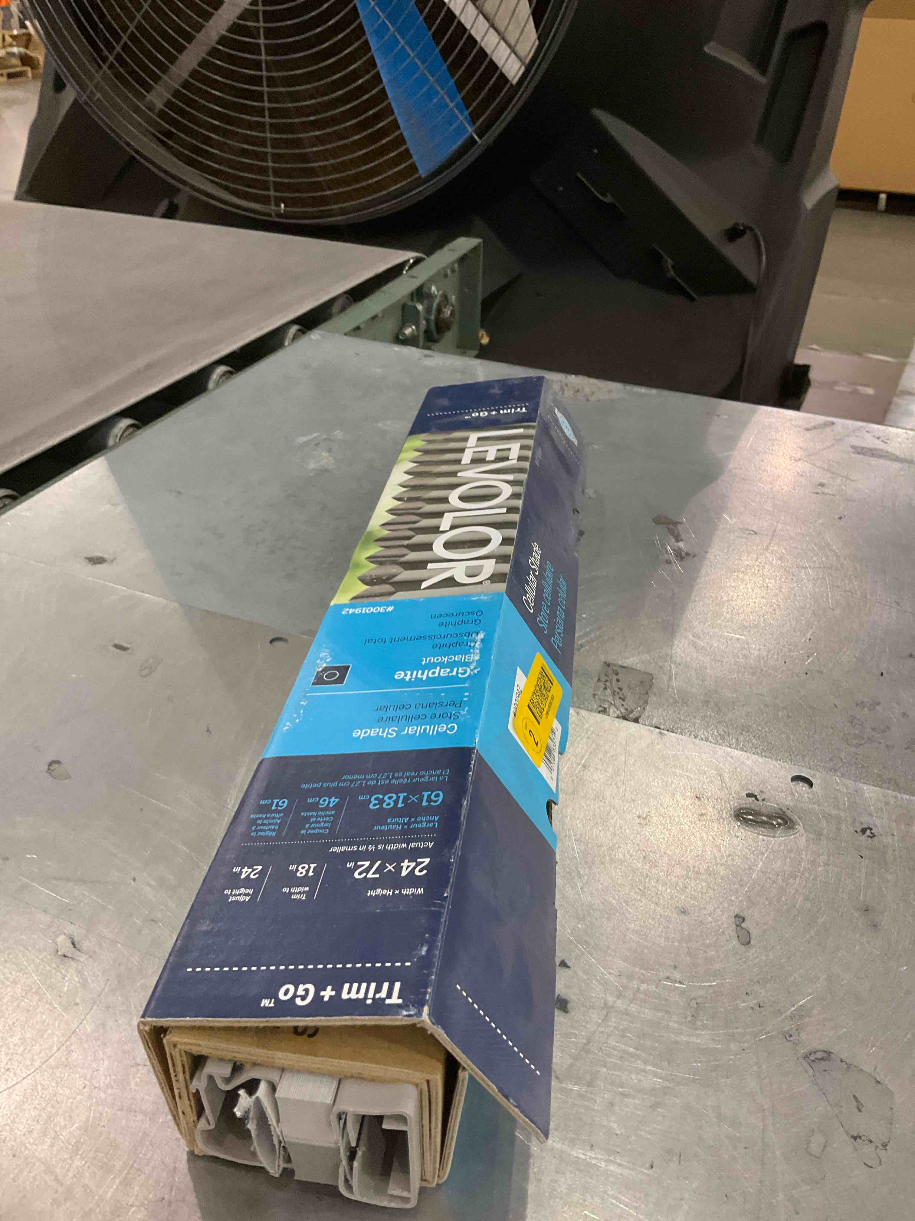 LEVOLOR 24-in x 72-in Graphite Blackout Cordless Cellular Shade