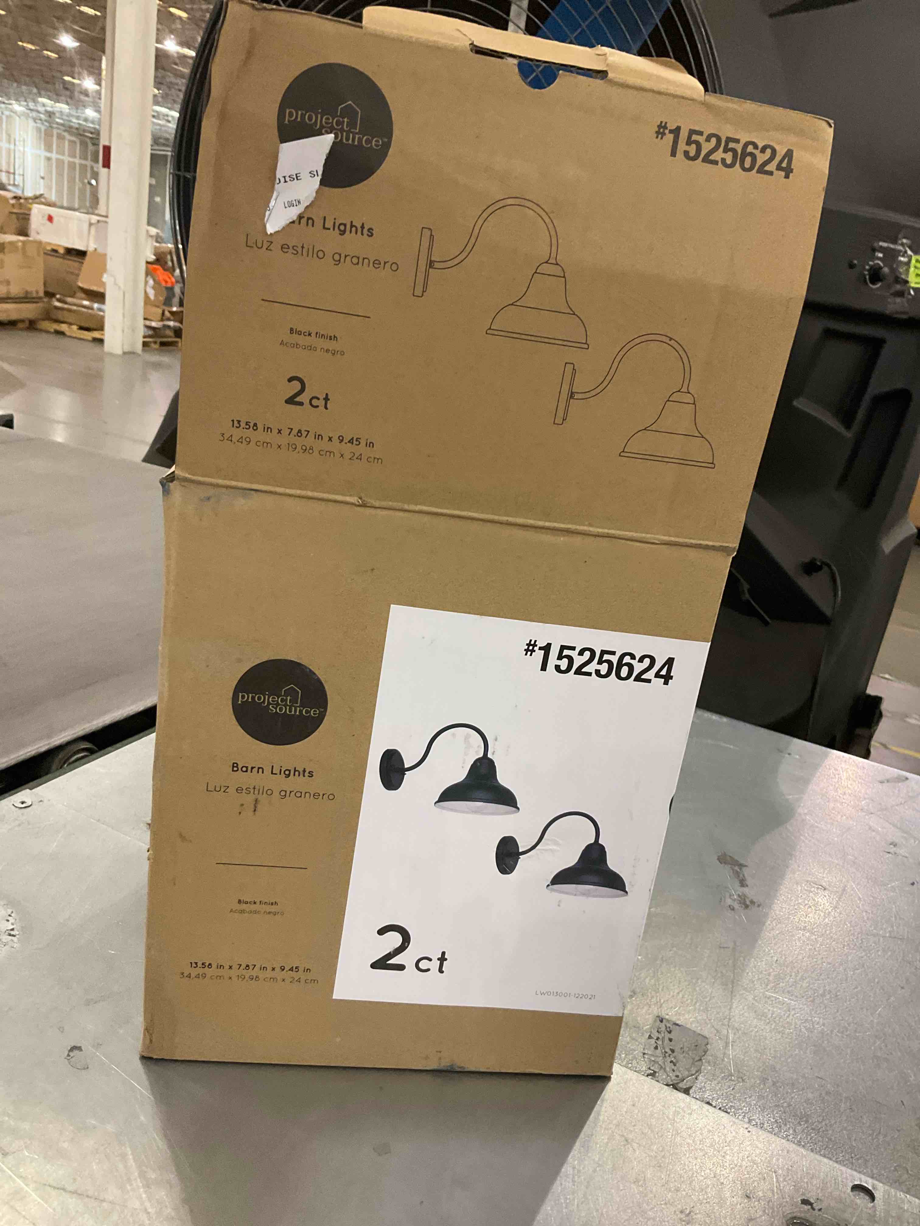 One Project Source Barn Light Black 13.58? X 7.87? X 9.45