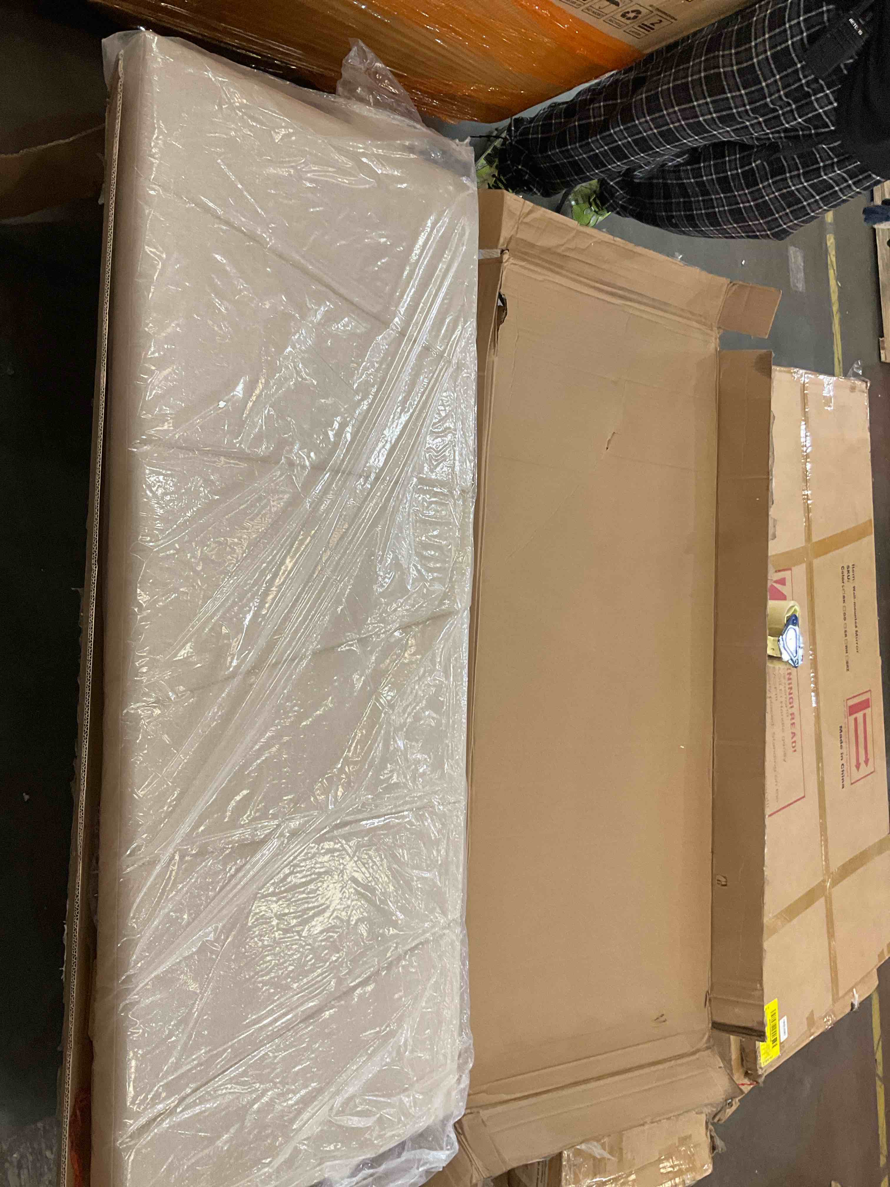 Flolinda Queen Size Bed Frame Upholstered Platform with Complete Headboard and Strong Wooden Slats, No Box Spring Needed, Easy Assembly,Beige