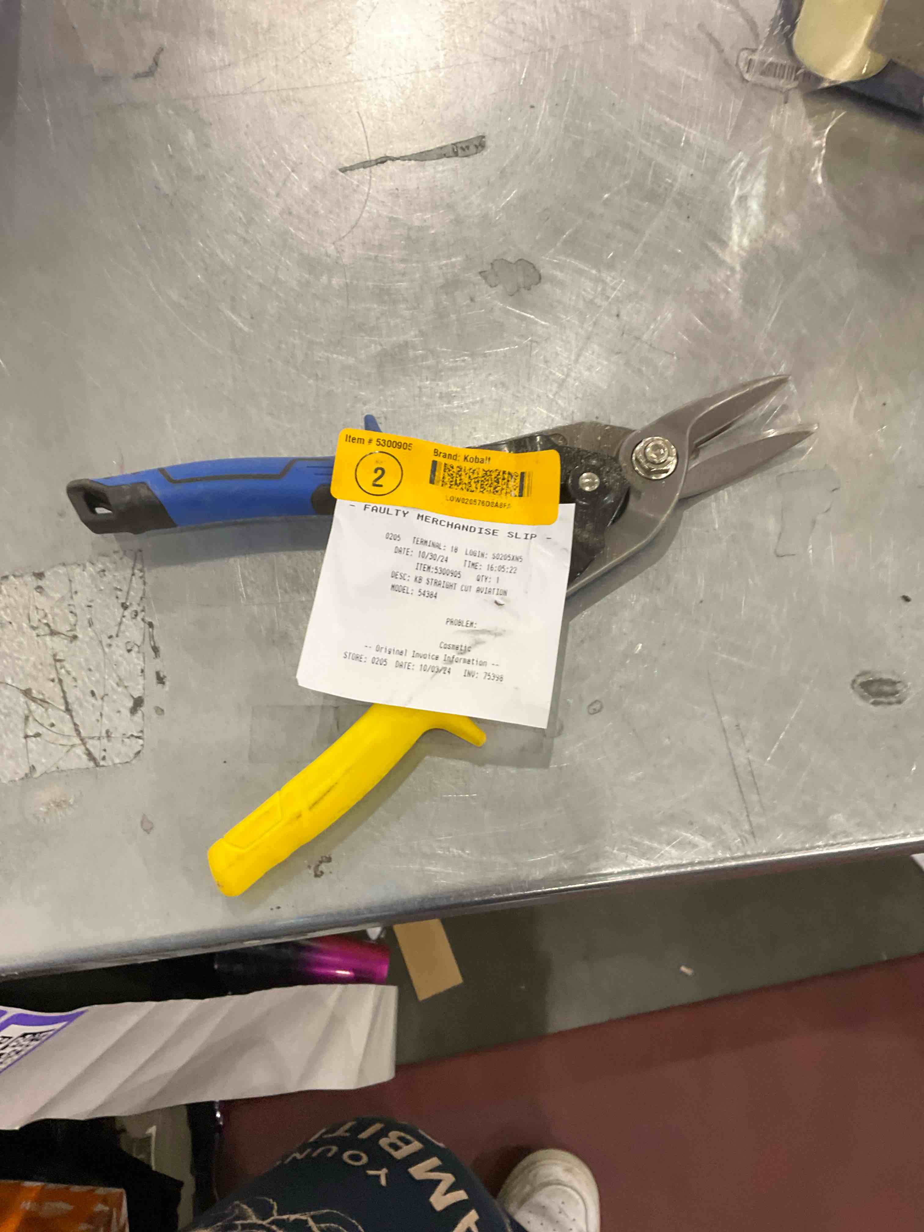 Kobalt straight cut aviation