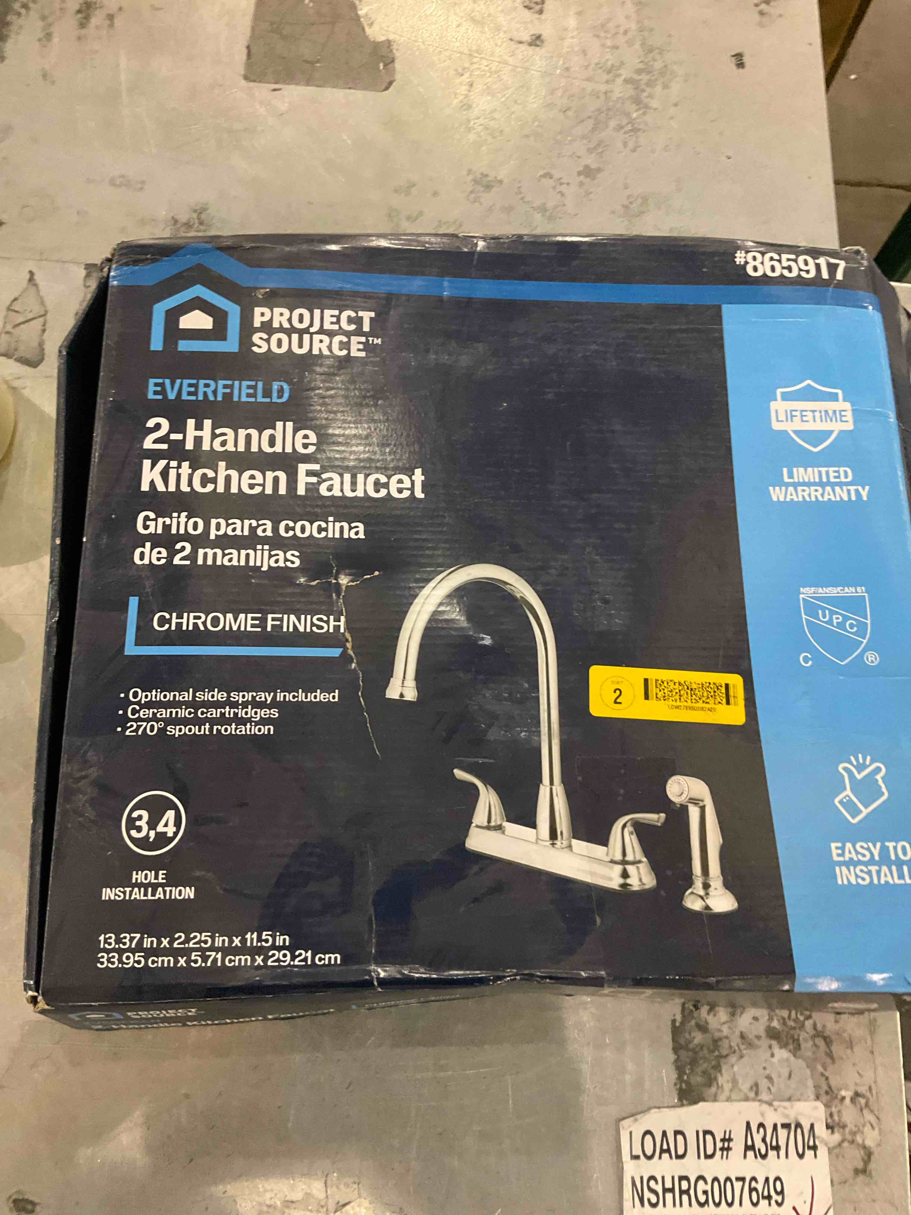 2 handle kitchen faucet