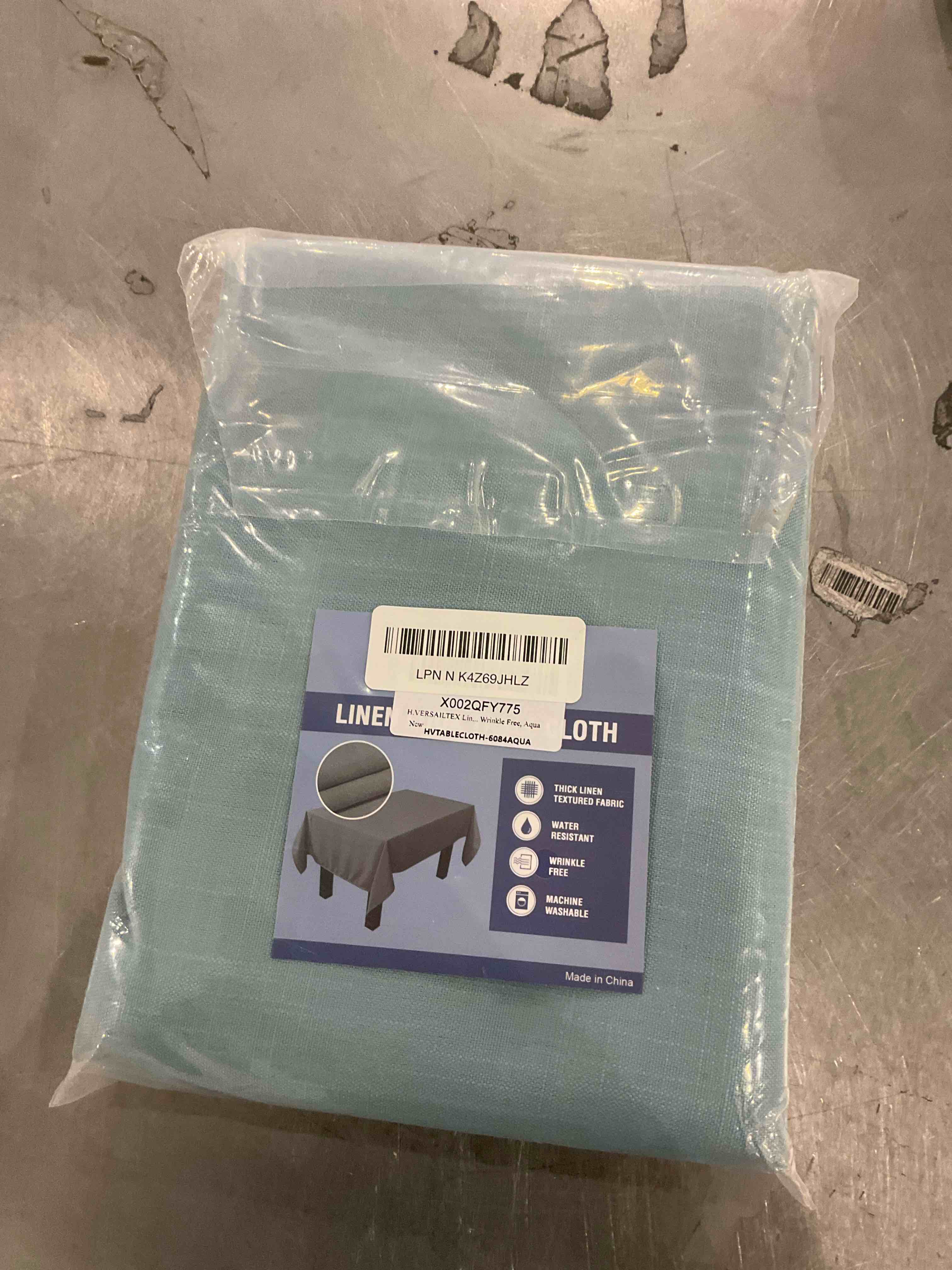 Heavy Duty Vinyl Tablecloth Waterproof Oil-Proof PVC Table Cloth Stain-Resistant Wipeable Rectangle or Square Table Cover (White, 54 x 78 Inch