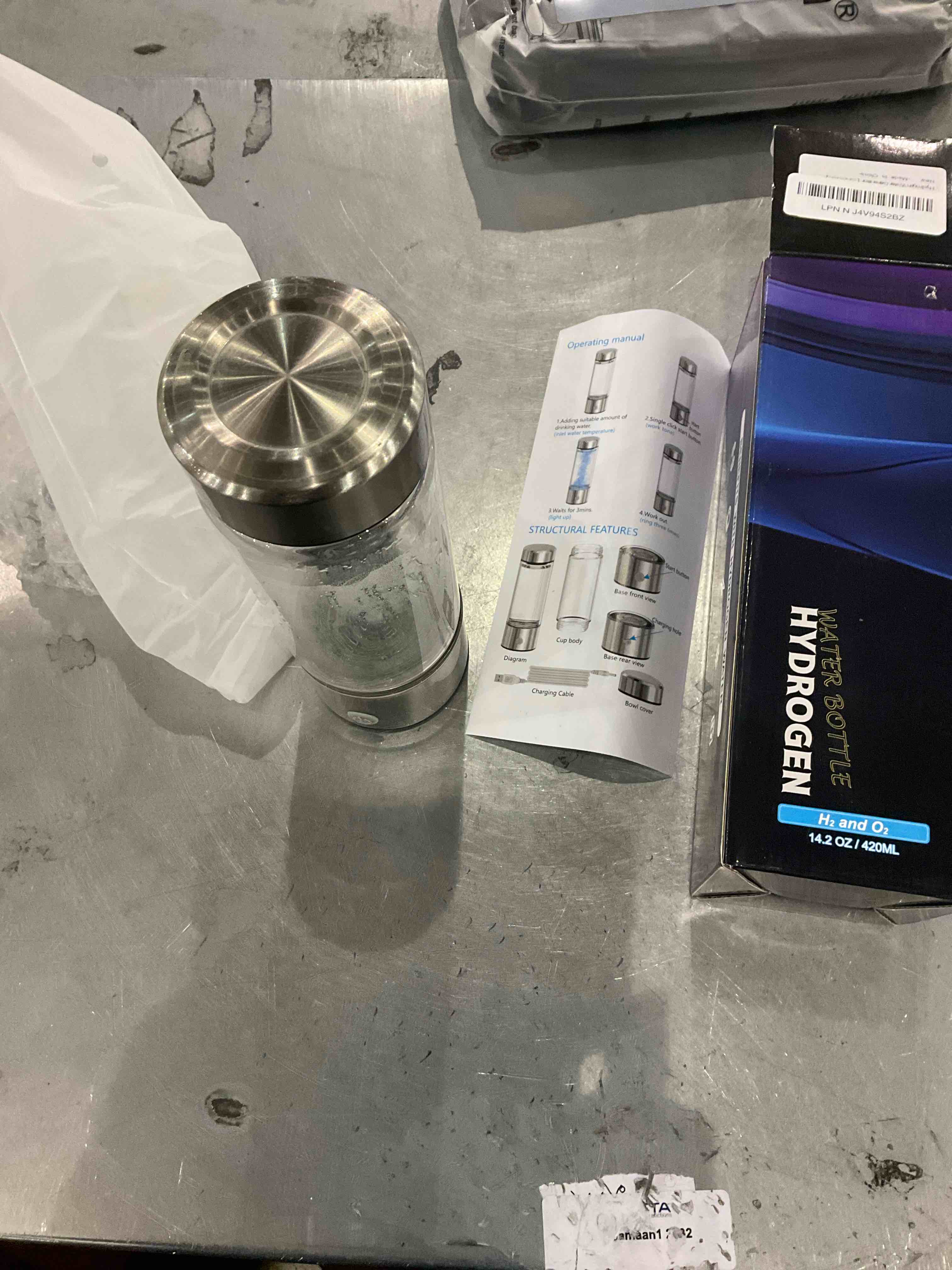 water bottle hydrogen 