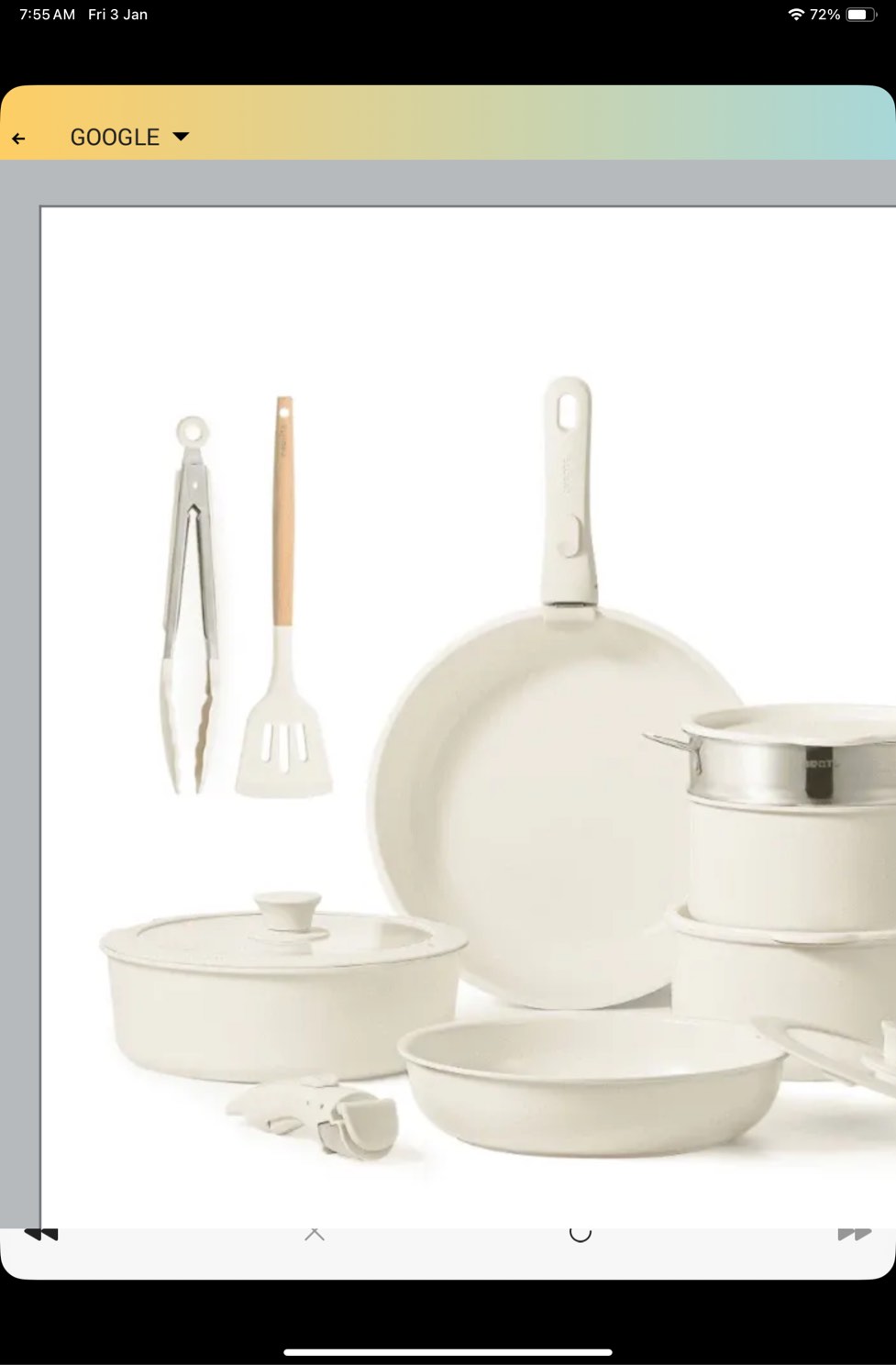 Cookware Sets 14pcs Pots And Pans Set Ceramic Detachable Handle Non Stick RV Oven Safe Cream White