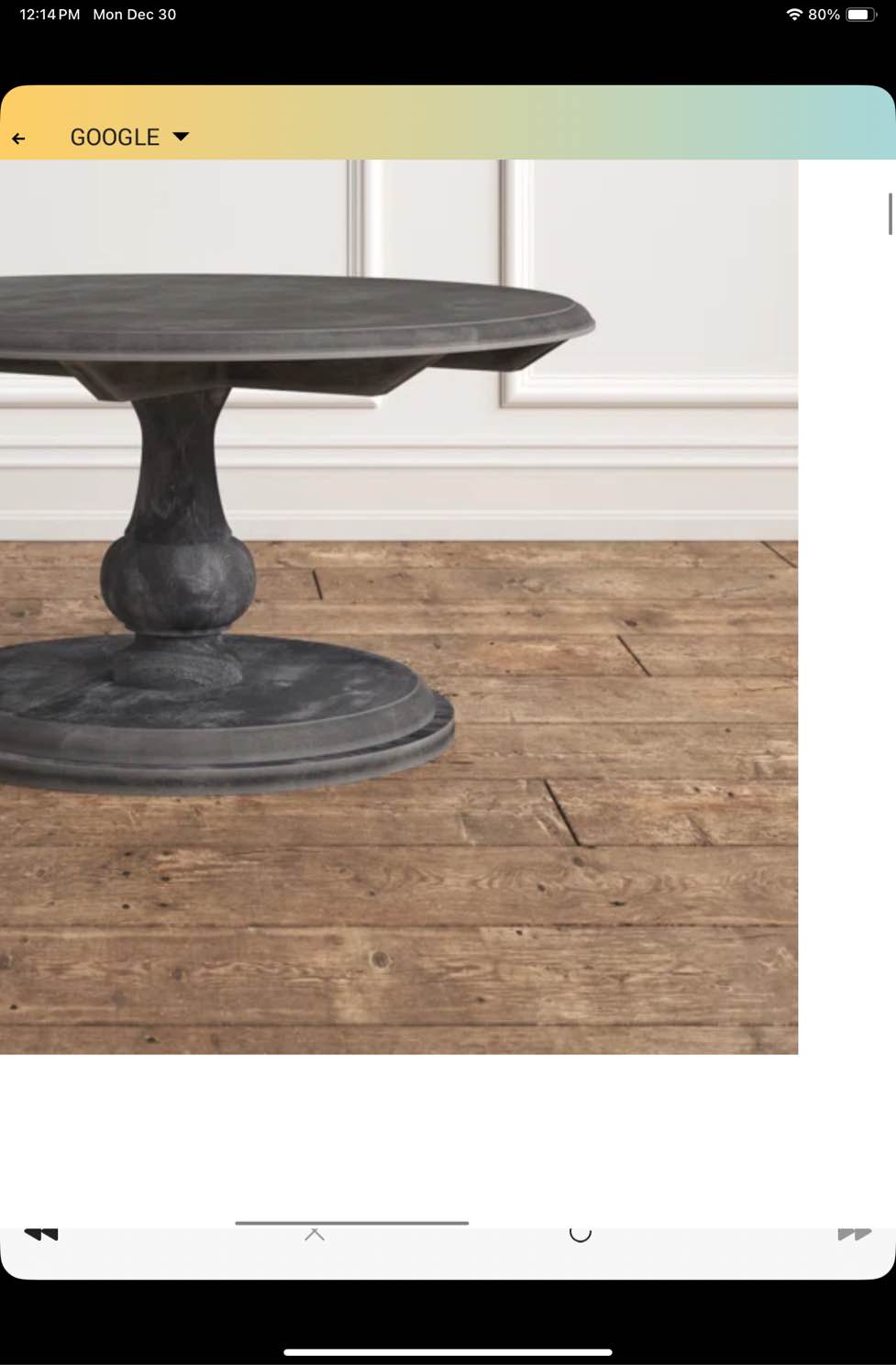 Bonsal Pedestal Coffee Table Small 