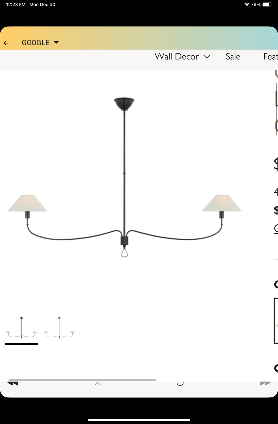 Griffin Grande Linear Chandelier