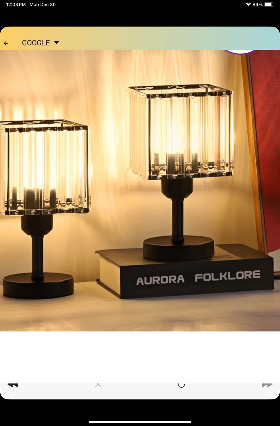 Paree Metal Table Lamp