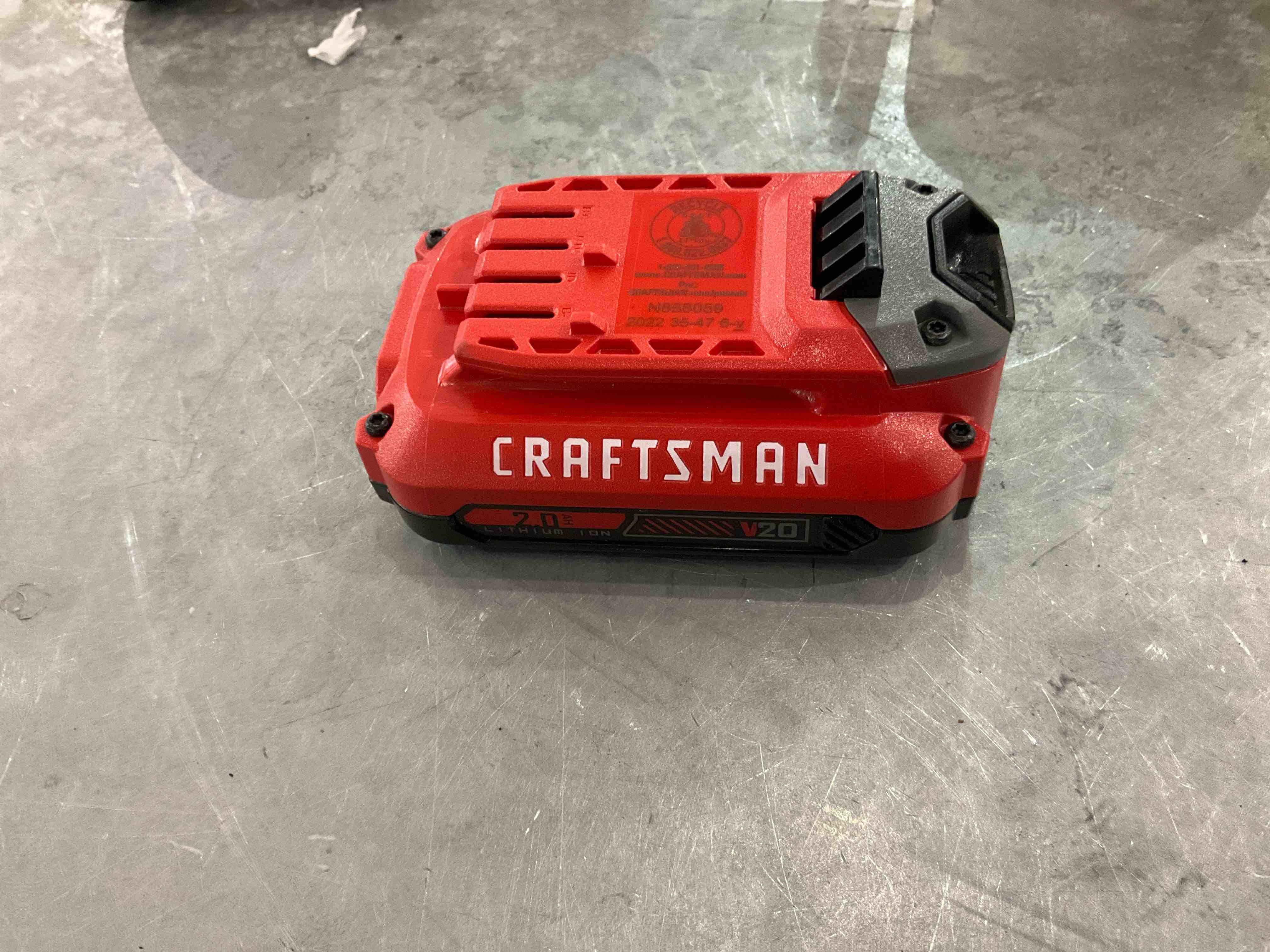 CRAFTSMAN V20 Battery, 2.0 Ah, Lithium Ion Battery (CMCB202)