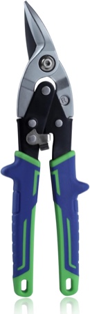 SPEEDWOX 10 Inch Aviation Tin Snips Offset Aviation Snip Right Cut Tin Cutting Shears Right Offset Cut Aviation Snip Metal Cutter Shears for Cutting Metal Sheet with Safety Latch and Hanging Hole