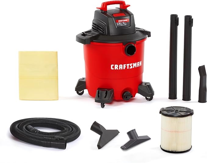 CRAFTSMAN CMXEVBE18690 Aspiradora de tienda portátil de uso general con cepillo para polvo y accesorios