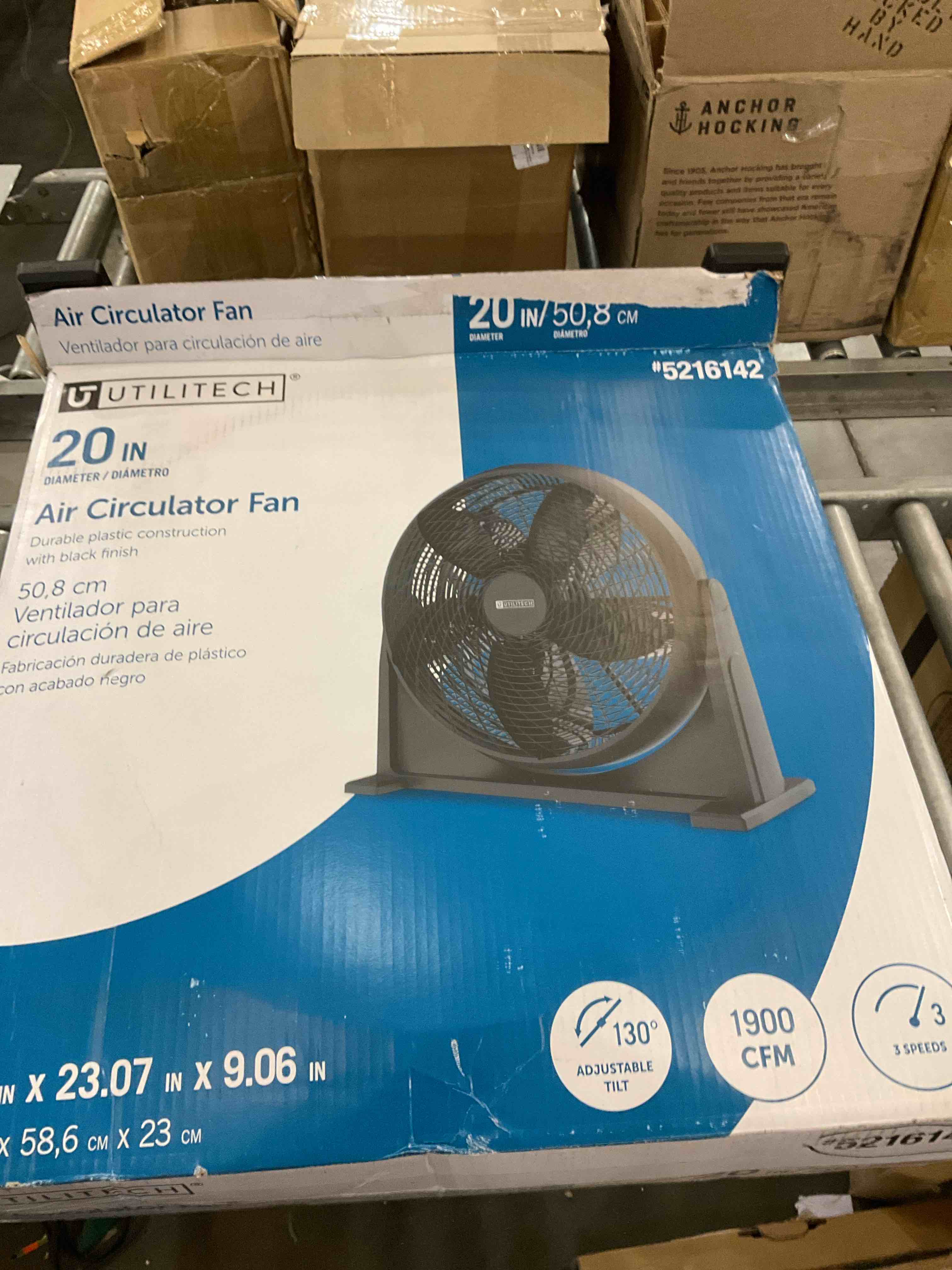 Ventilador circulador de aire de 20 pulgadas, ventiladores de piso, ventilador de alta velocidad, ventilador turbo de ventilador grande, ventiladores para el hogar, dormitorio, ventilador