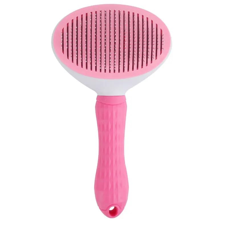 Cleanpet's Dog and cat hair one key remove hair comb pet massage shedding remover grooming pet hair brush(green)