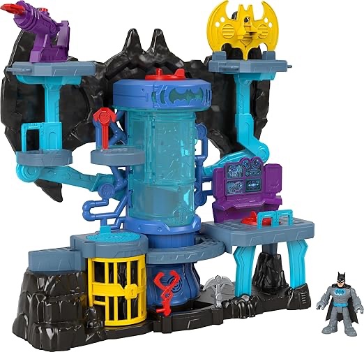 Fisher-Price Imaginext DC Super Friends Batman Toy Bat-Tech Batcave Playset with Lights & Sounds for Pretend Play Kids Ages 3+ Years?