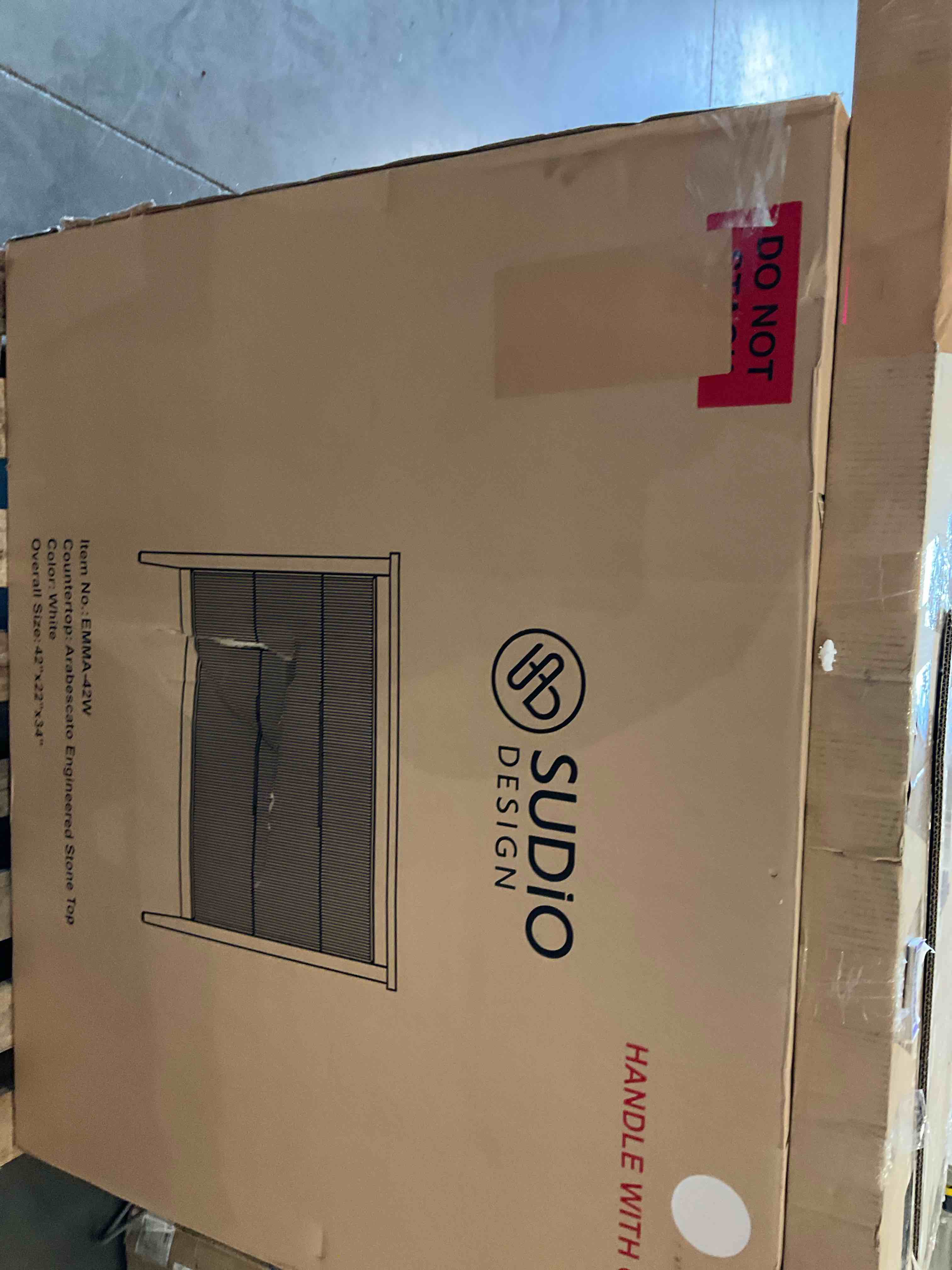 Bilroy 42 single bathroom vanity with engineered stone top