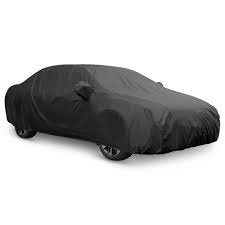 Unique Bargains Outdoor Anti Dust UV Auto Car Black Cover
