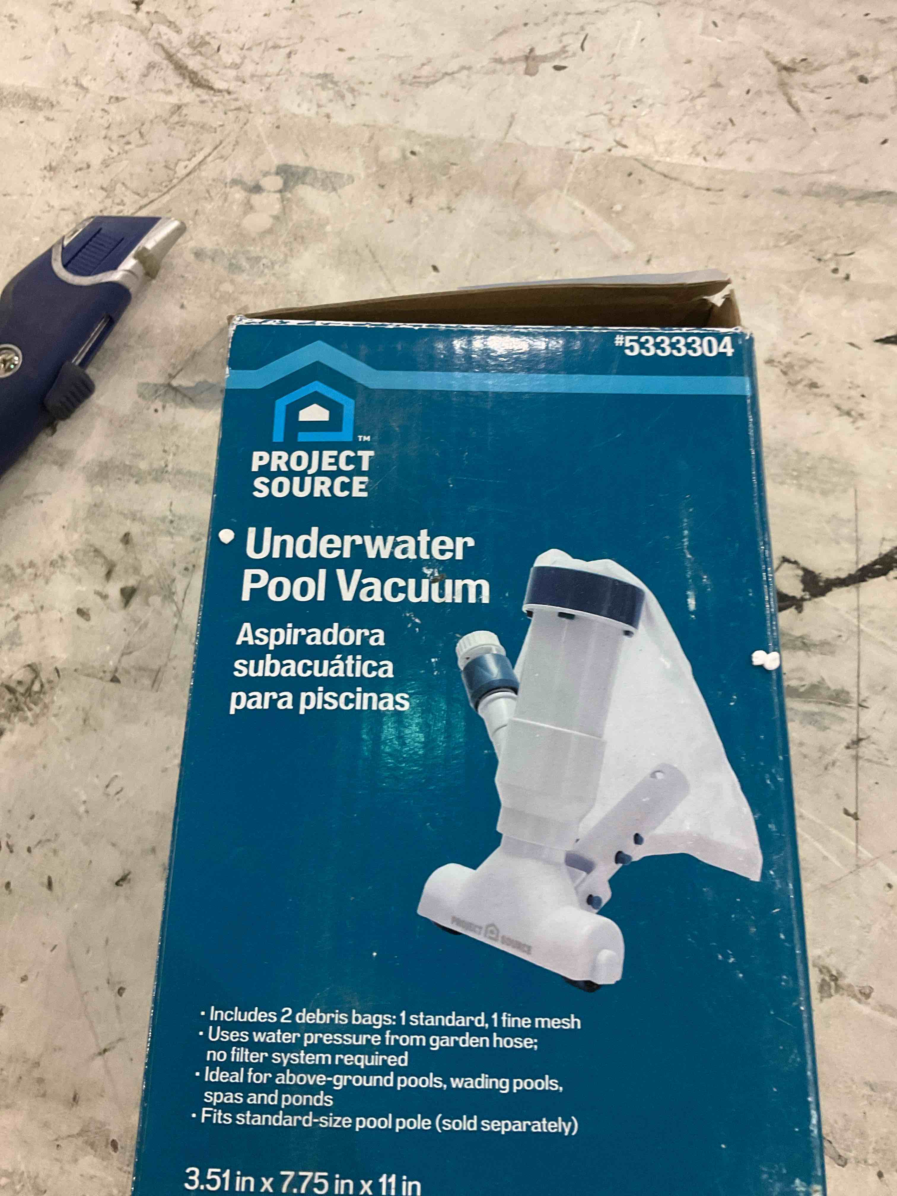 PROJECT SOURCE Underwater Pool Vacuum Aspiradora subacuática para piscinas