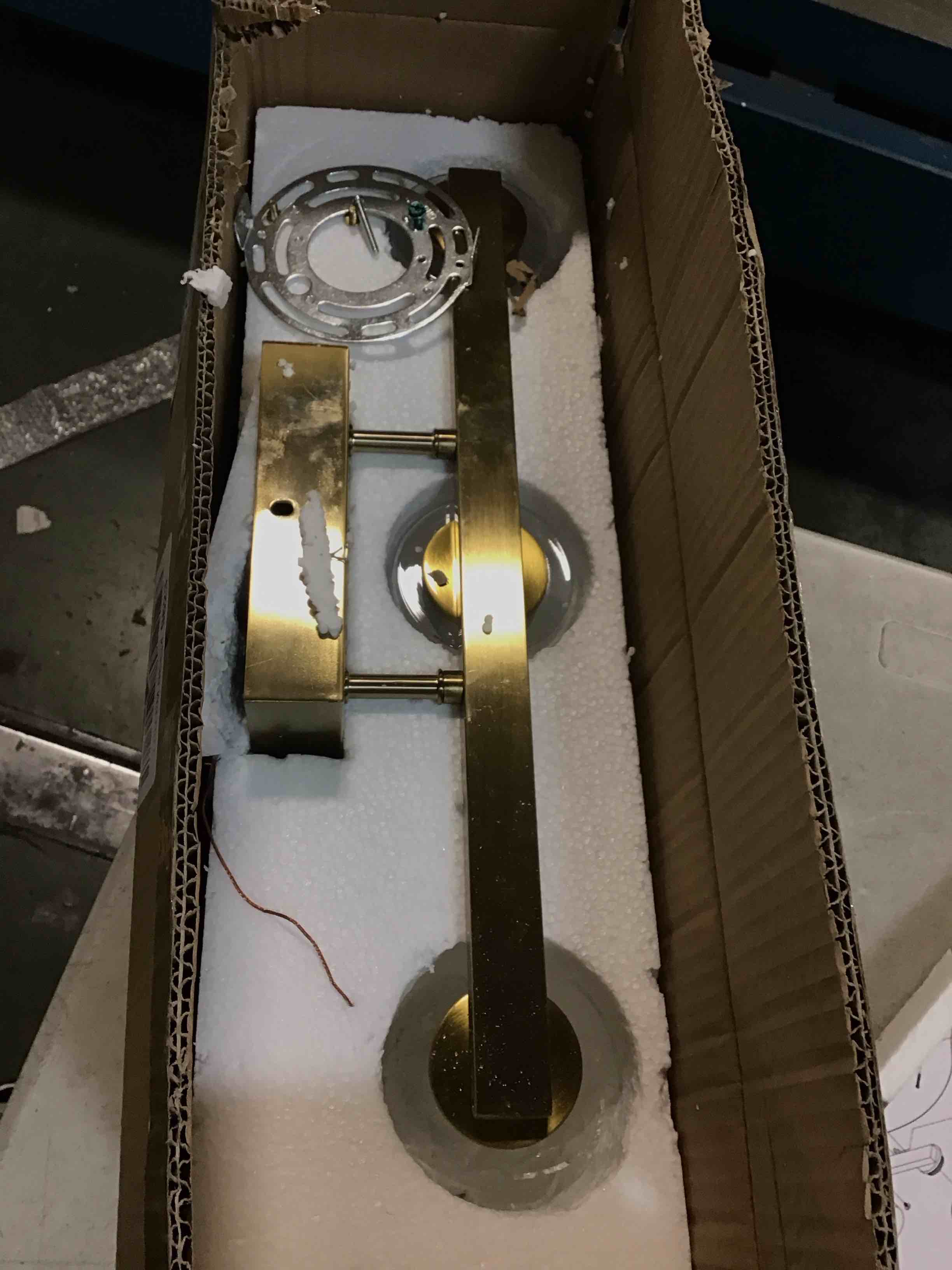 3Light Gold Bathroom Light Fixtures, Brushed Brass Bathroom Vanity