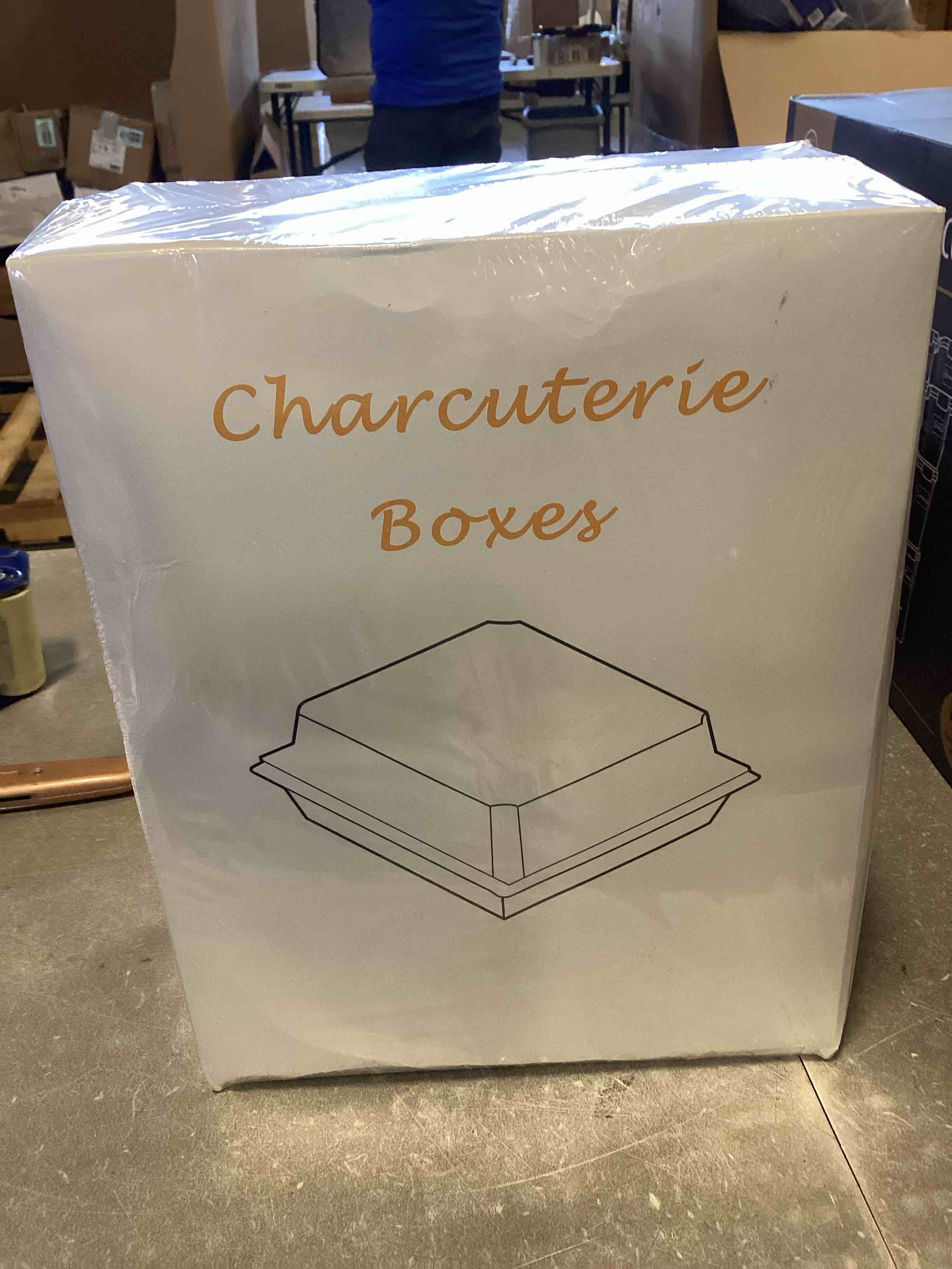 100 pack Small Charcuterie Boxes with Clear Lids,To Go Disposable Food