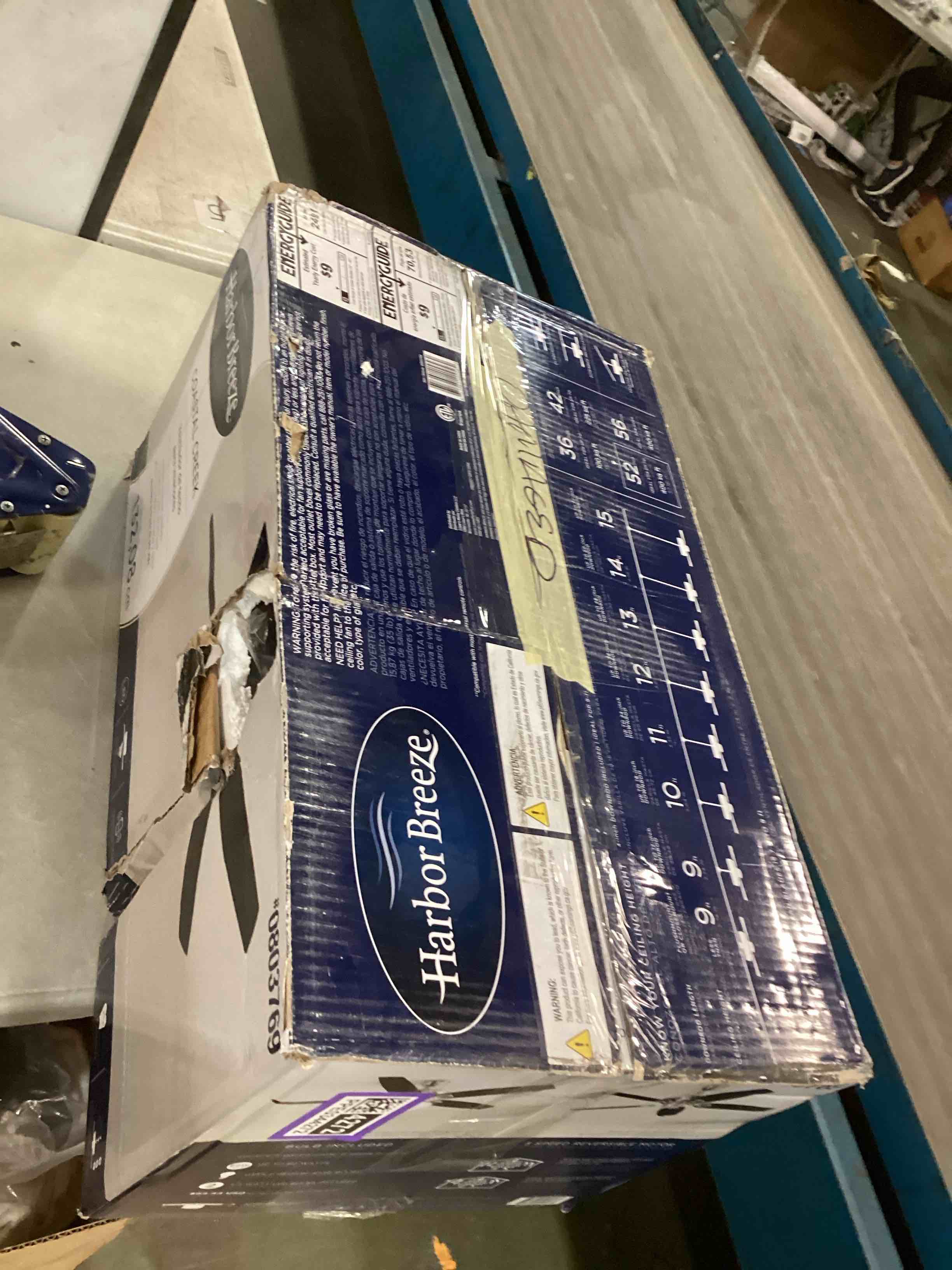 harbor breeze coastal creek 52in brushed nickel downrod or close mount