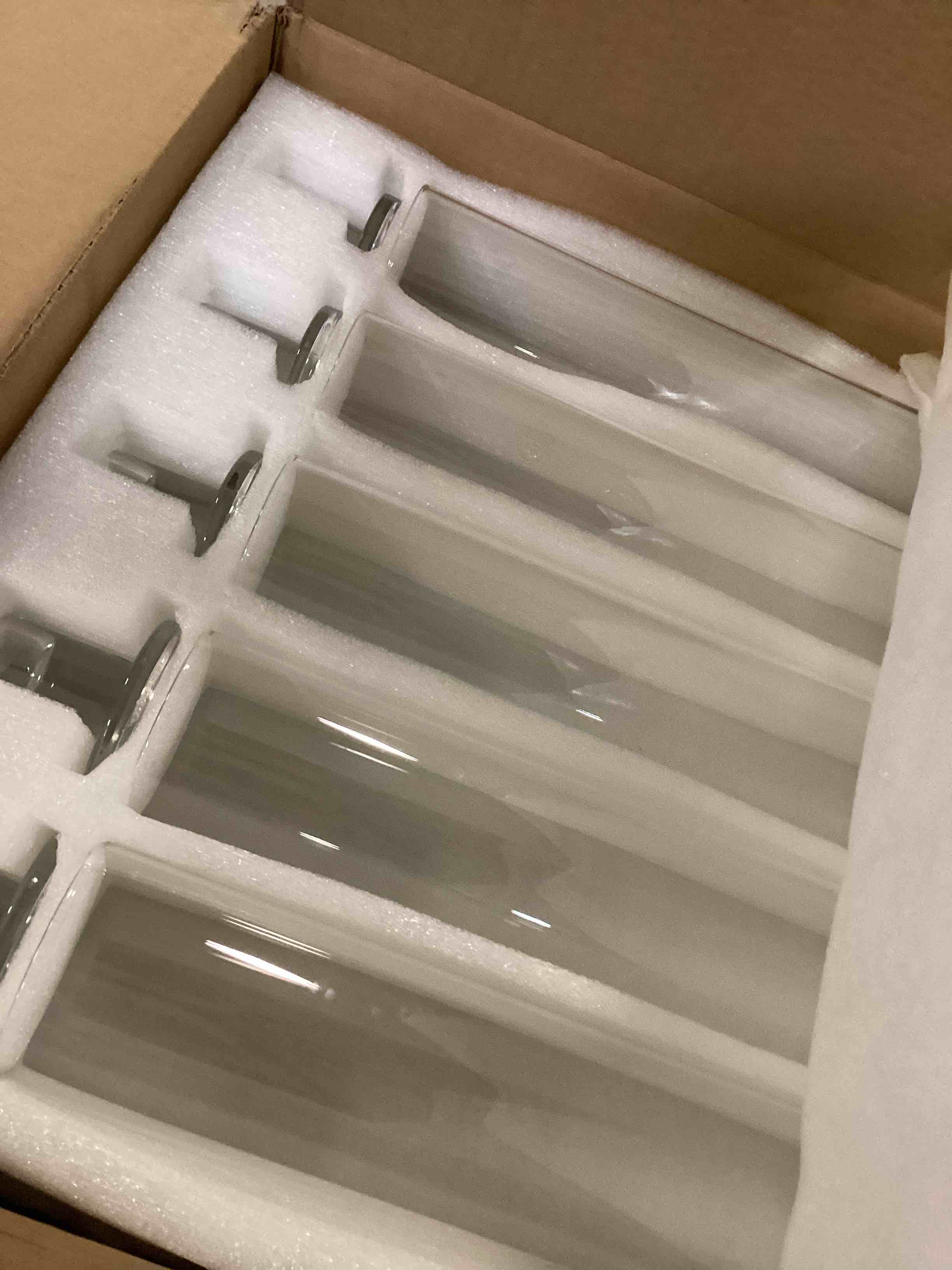 NUPTIO Taper Candle Holders Glass Hurricane Candle Holder Bulk for