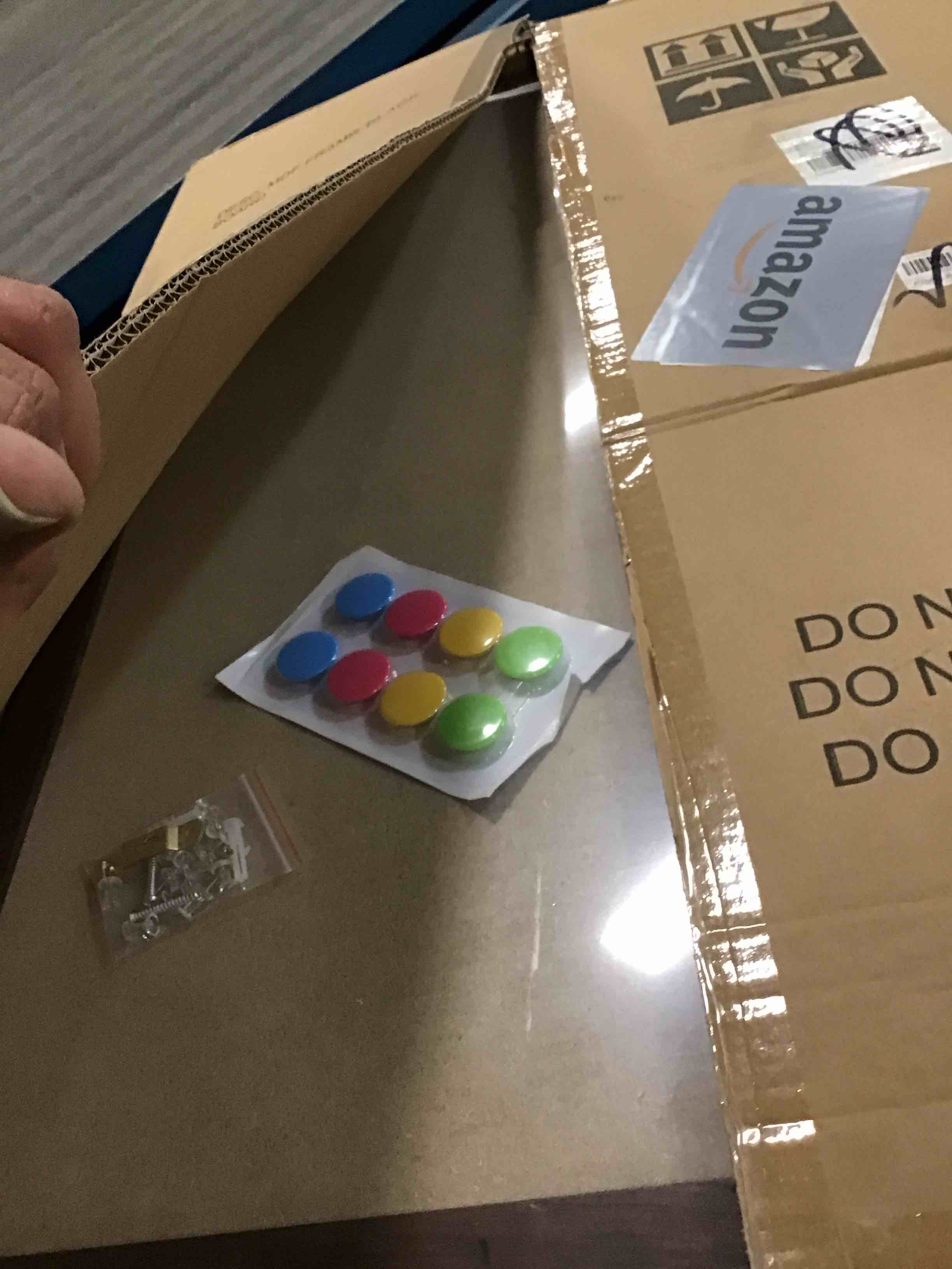 4 THOUGHT Chalkboard Calendar and Cork Board Combo, 24" x 36" Bulletin