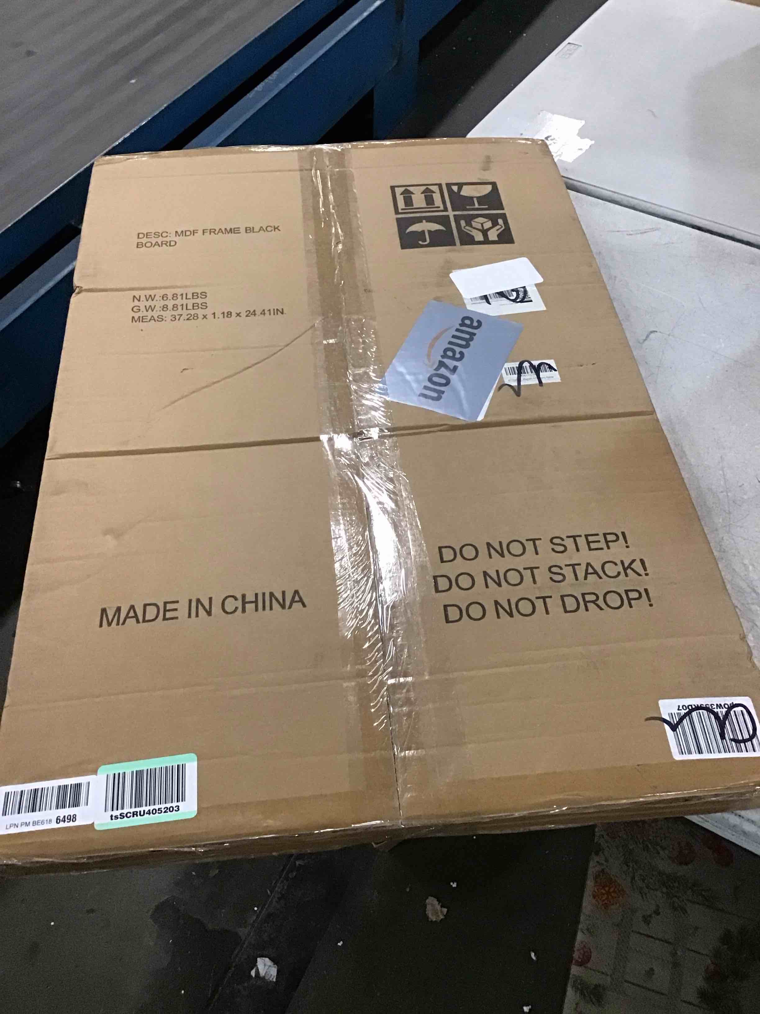 4 THOUGHT Chalkboard Calendar and Cork Board Combo, 24" x 36" Bulletin