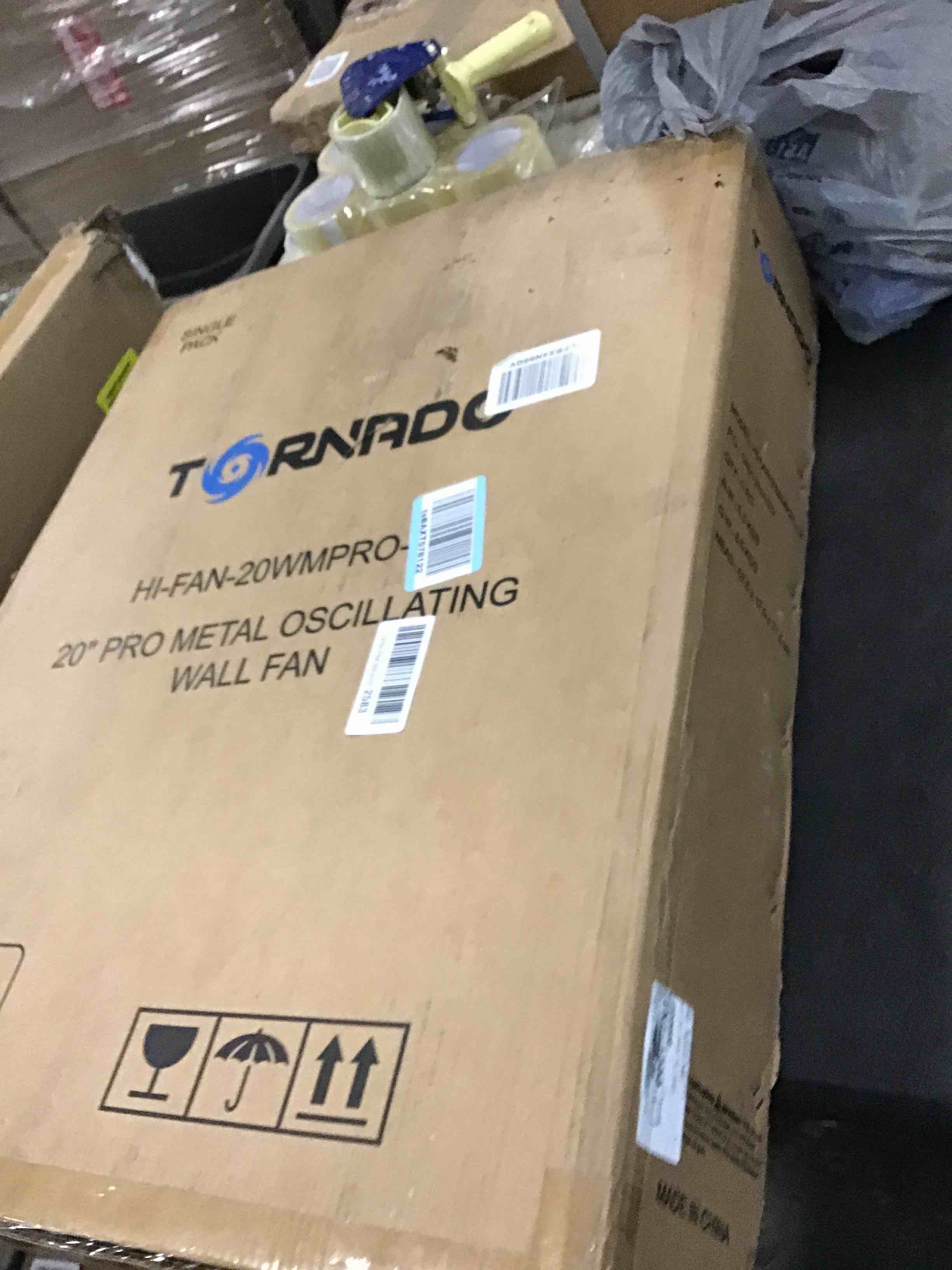 Tornado 20 Inch Pro Series High Velocity Oscillating Wall Mount Fan For