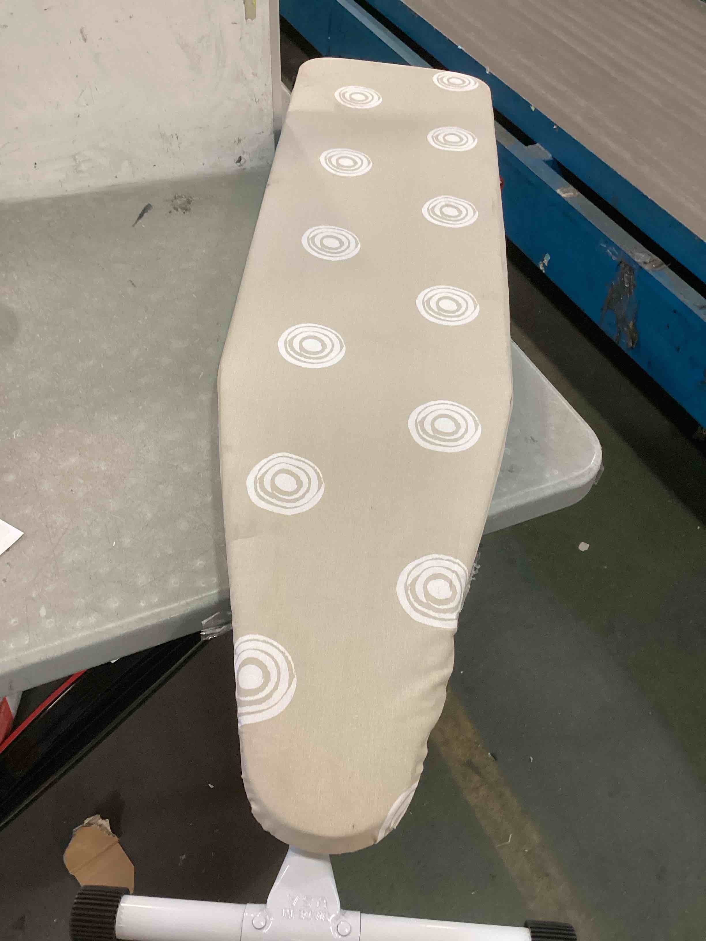 Foldable Ironing Board with Heat Resistant Cover, Steam Iron Rest and Non-Slip Legs - Sturdy Metal Frame (13 x 34 x 53 Inches) 