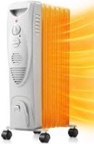Costway 1500w Electric Oil Filled Radiator Space Heater 5-fin Thermostat Room Radiant