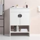 Necmi Bathroom Vanity with Ceramic Basin,Bathroom Storage Cabinet
