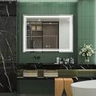 Adorna LED Backlit Frameless Lighted Bathroom Vanity Mirror Wall Mirror Dimmable Anti Fog