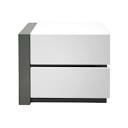 Lamantia 2 - Drawer Plastic Left Facing Nightstand in White