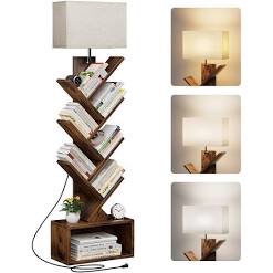 6-Tier Tree Bookshelf With Lighting and Remote Control