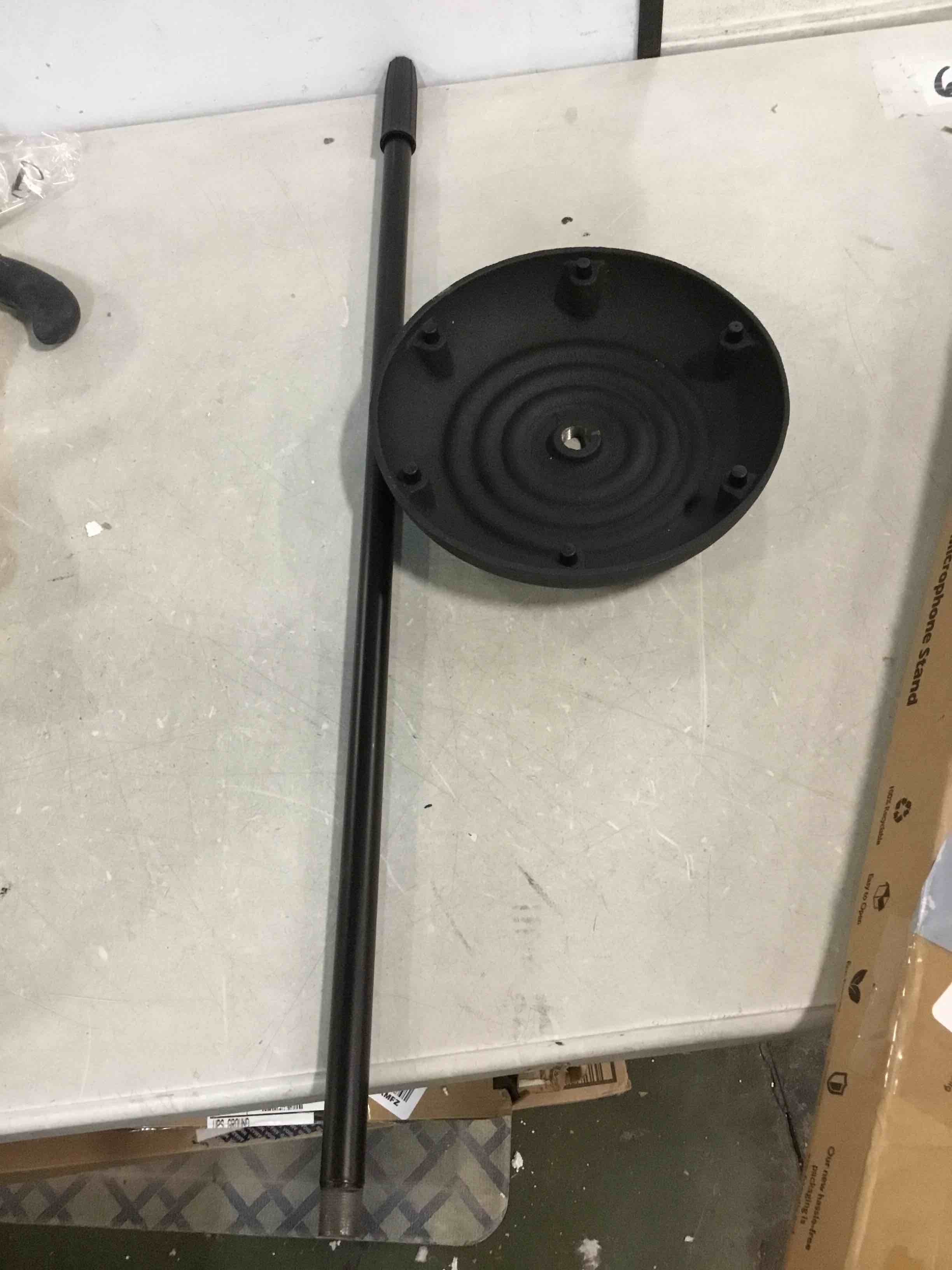 PYLE-PRO Microphone Stand - Universal Mic Mount with Heavy Compact Base, Height Adjustable (2.8’ - 5’ ft.) - PMKS5 1pc