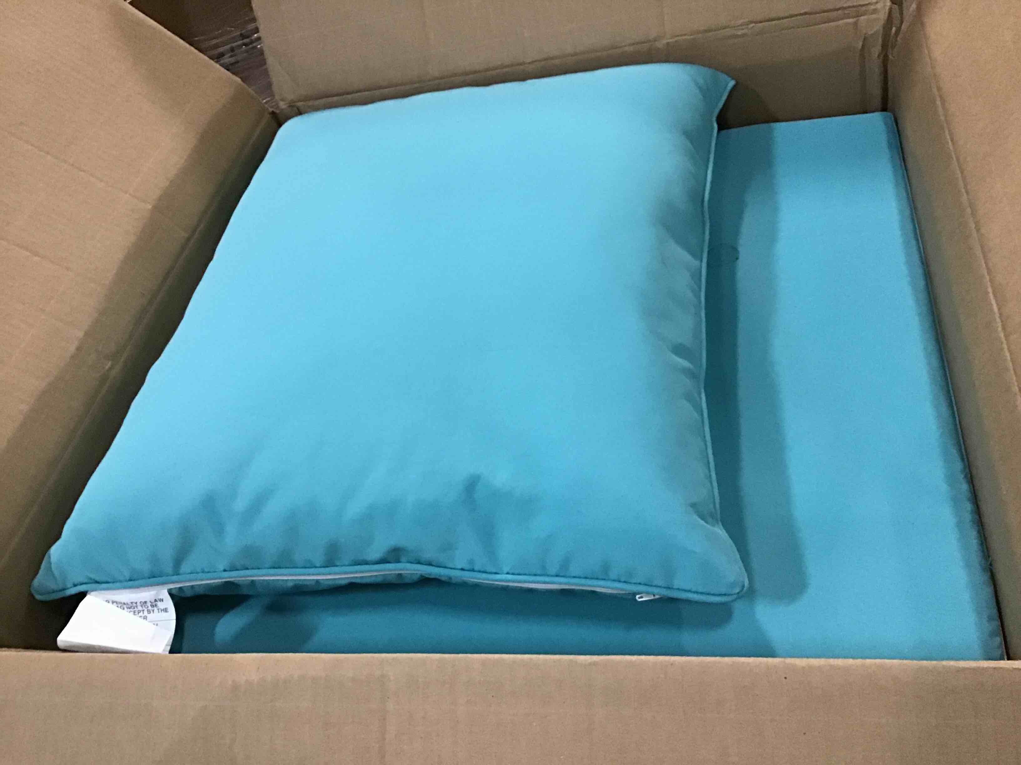 downluxe Outdoor Deep Seat Cushions Set, Waterproof Memory Foam Patio