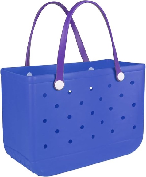 X-Large Rubber Beach Bag for Men & Women, Large Capacity Travel Bag Beach Tote Bag for the Beach Boat Pool