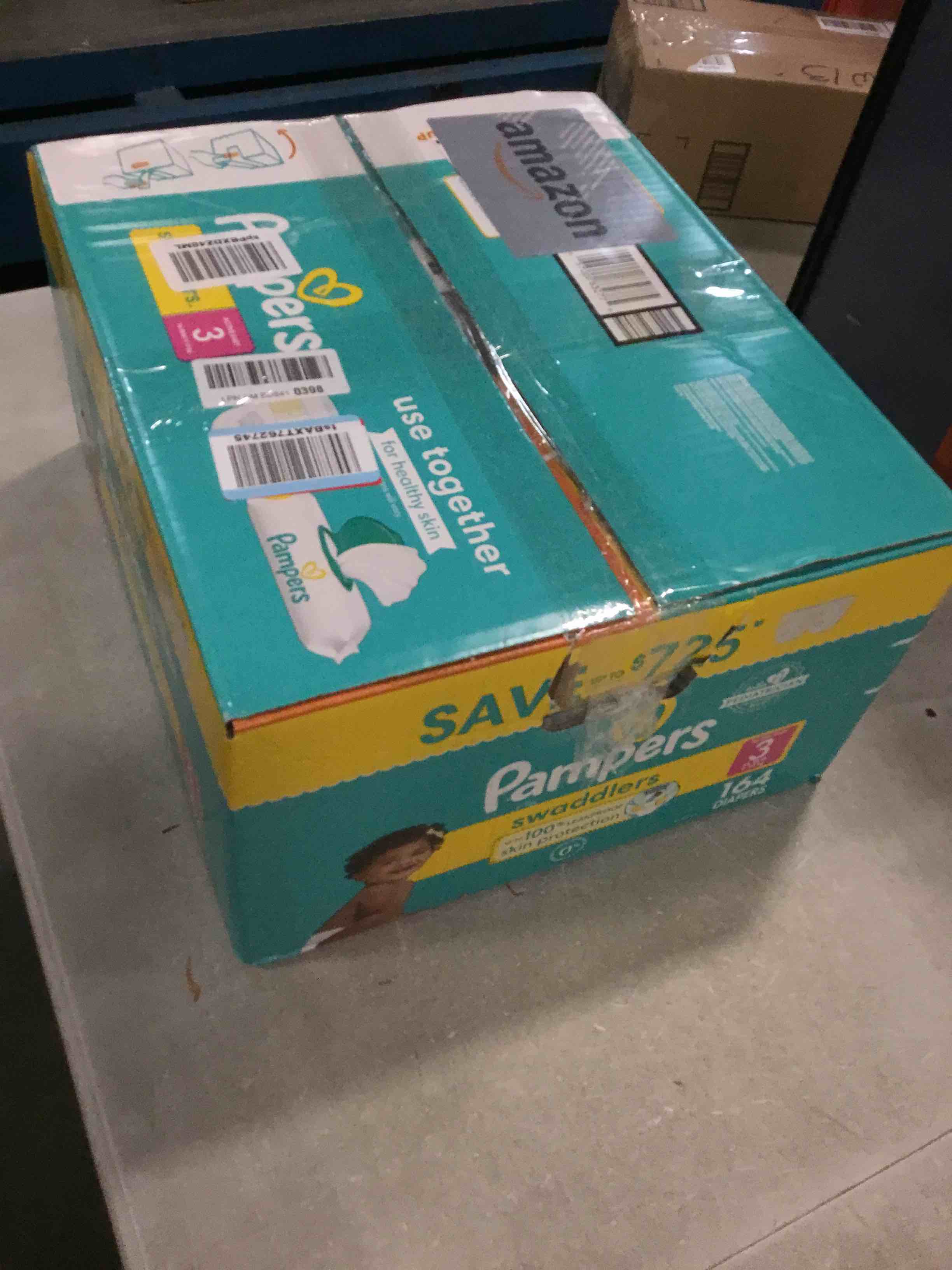 Pampers Swaddlers Diapers Size 3, One Month Supply (168 Count), Ultra