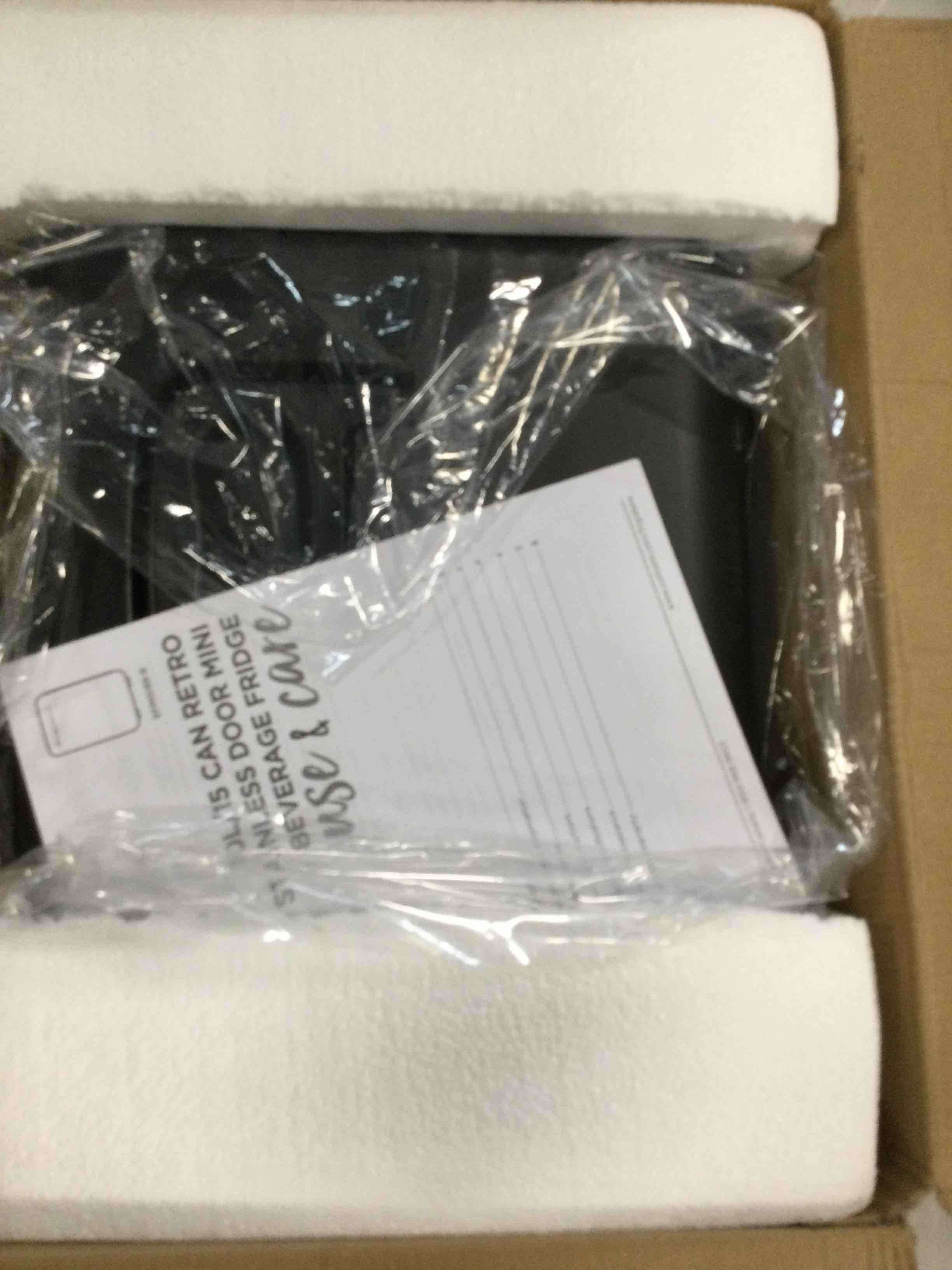 FRIGIDAIRE Portable 10L, 15can Mini Fridge Brushed Stainless Rugged