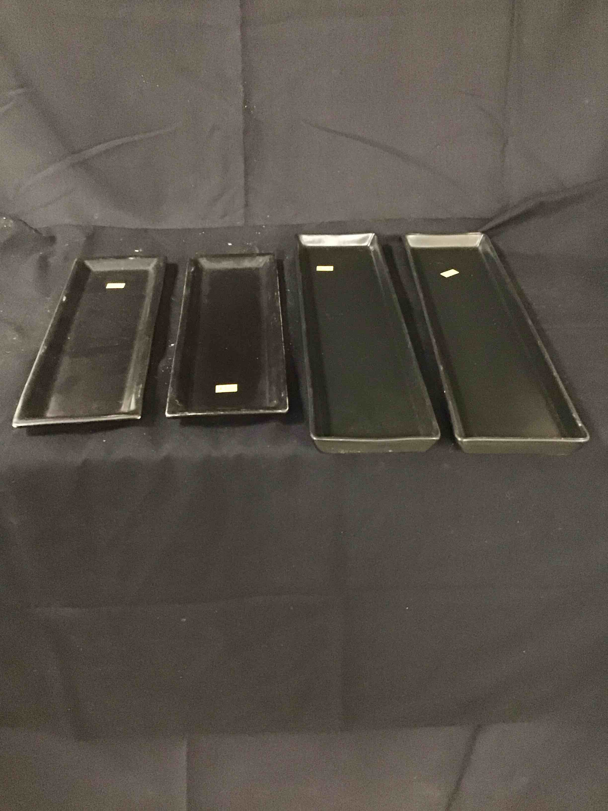 Black Rectangle Plate, Various Sizes