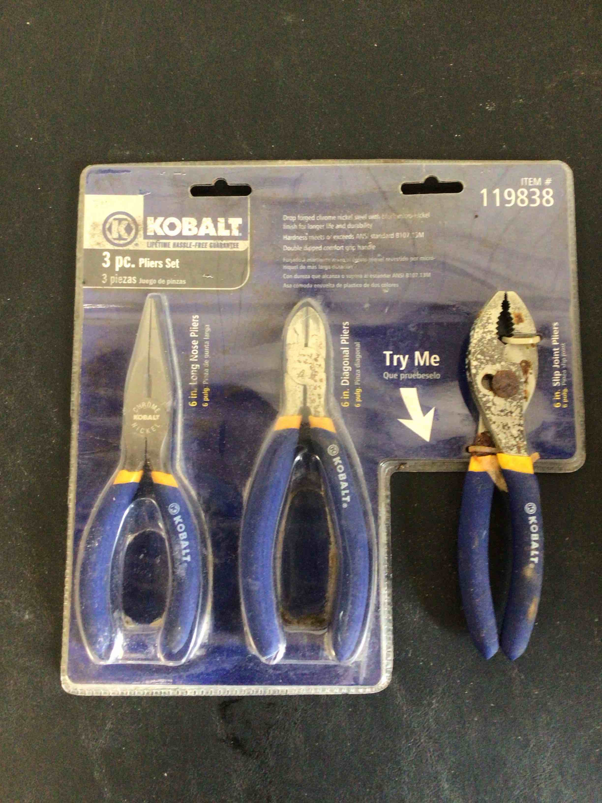 Kobalt 3 Piece Pliers Set 