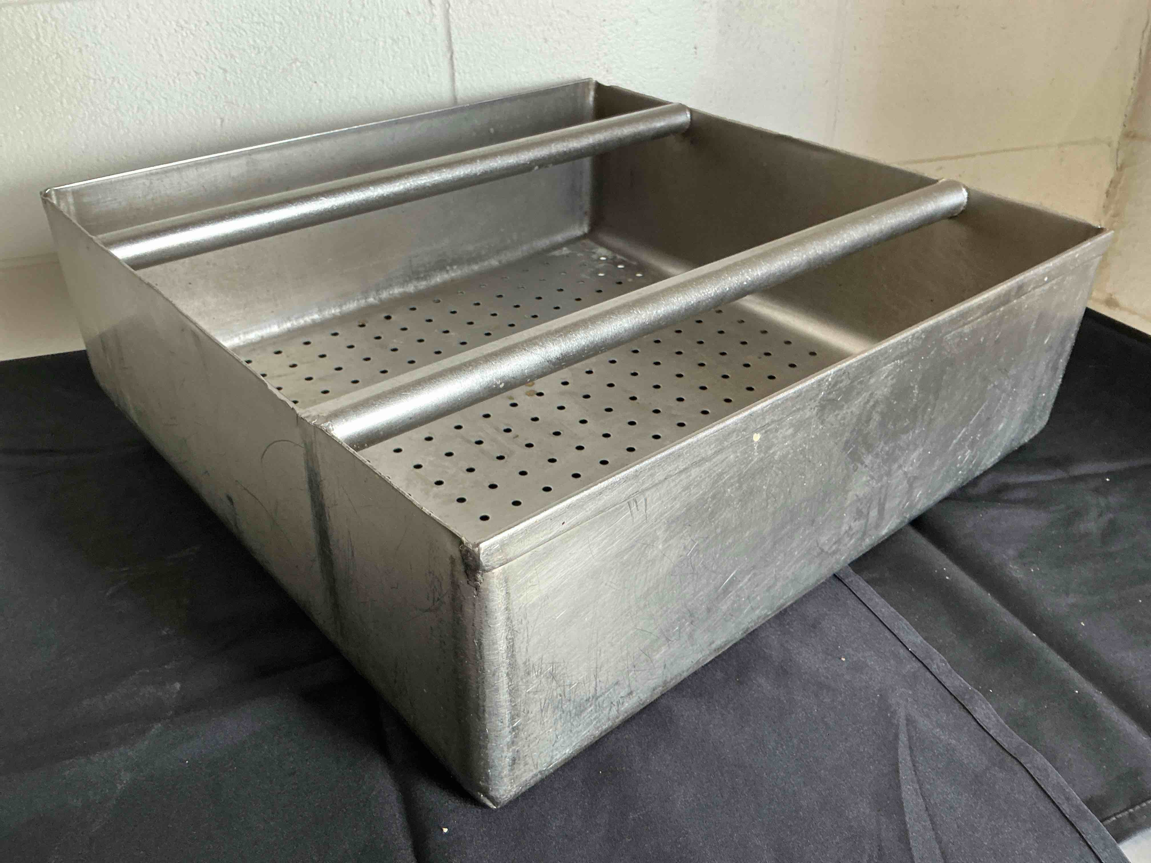 19 Inch Square Stainless Steel Pre-Rinse Scrap Sink Basket 