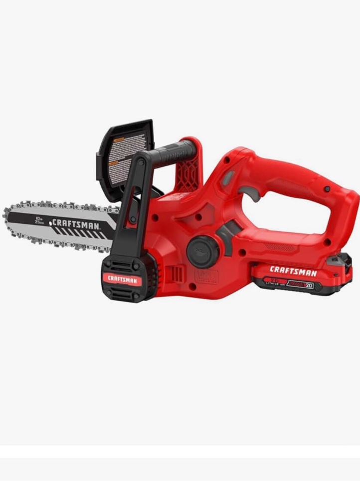 craftsman v20 mini chainsaw, 10 inch, battery and charger not included (cmccs610d1)