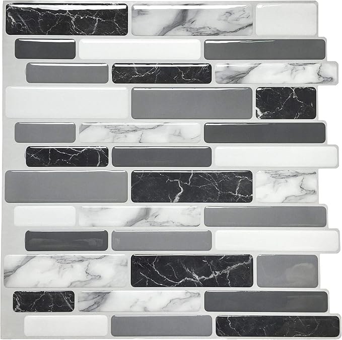 12 12 vinyl peel and stick mosaic tile 10 per pack