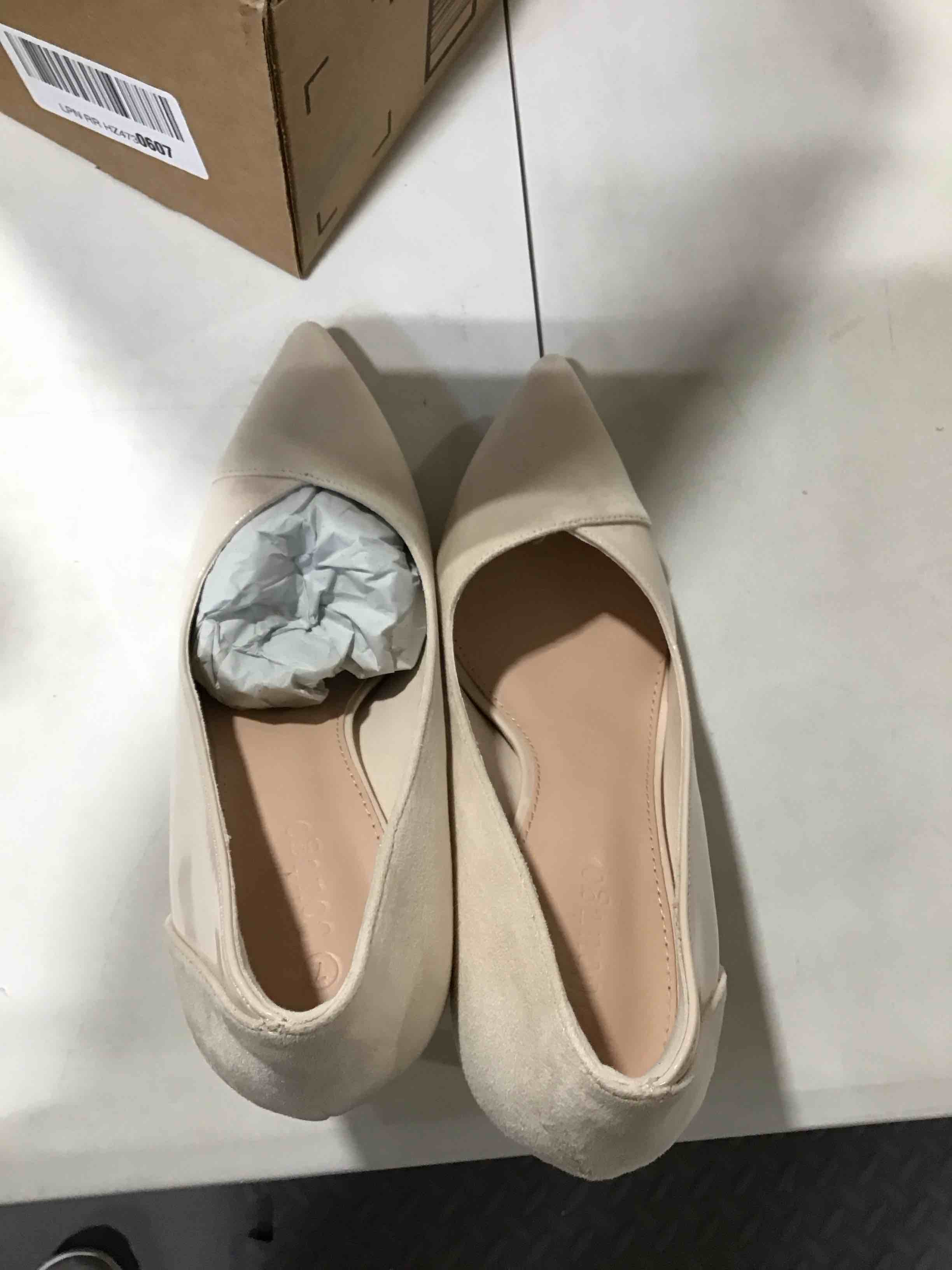 Coutgo Womens Pointed Toe High Heels Pumps Patent Suede Stiletto Heel Slip on Office Party Wedding Dress Shoes