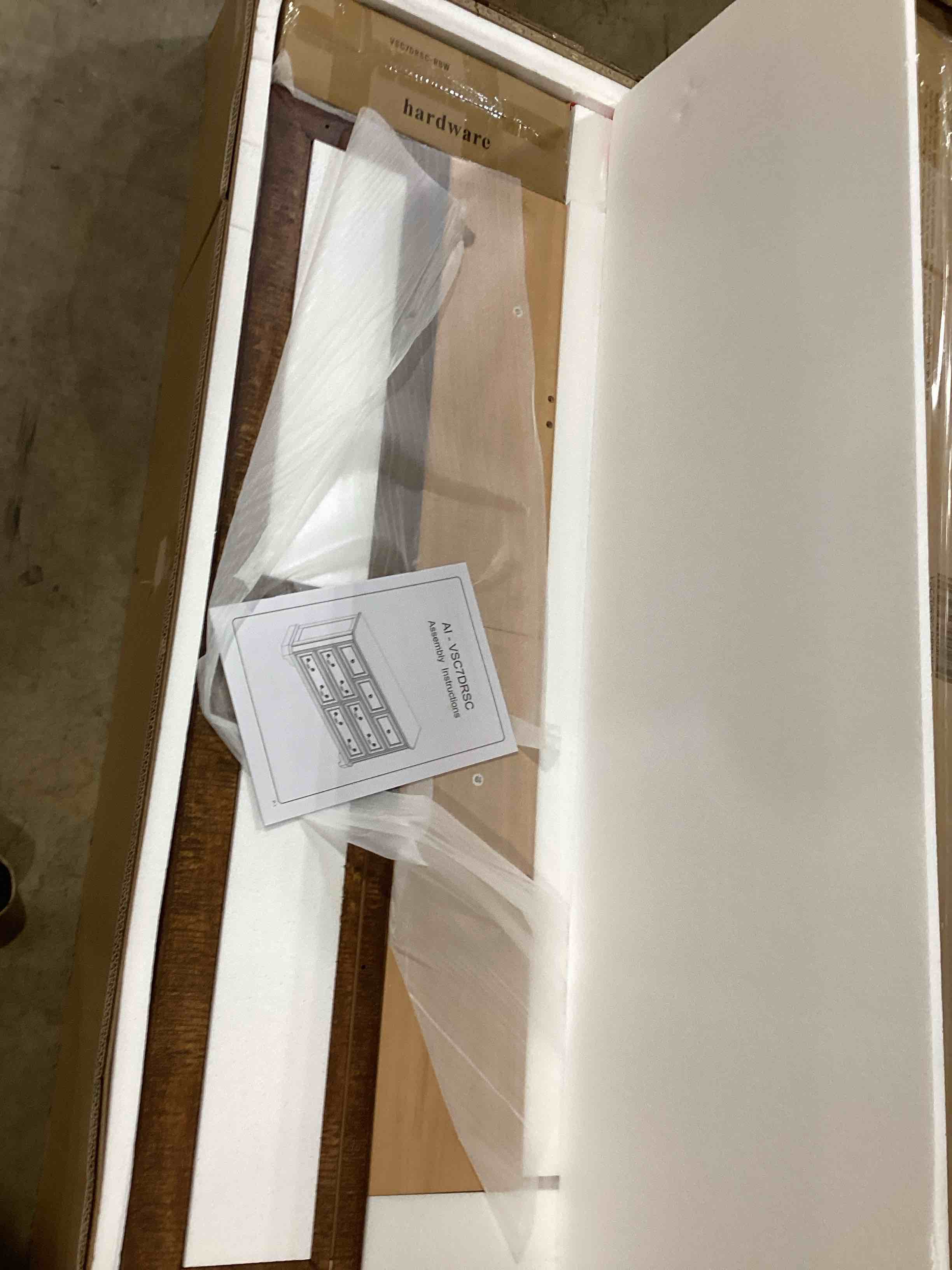 Armaan Vintage Farmhouse 7 Drawers Bedroom Dresser, Wood Rustic Chest of Drawers, Farmhouse Bedroom Furniture