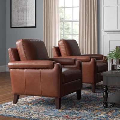 Upholstered Armchair with Removable Seat & Back Cushion