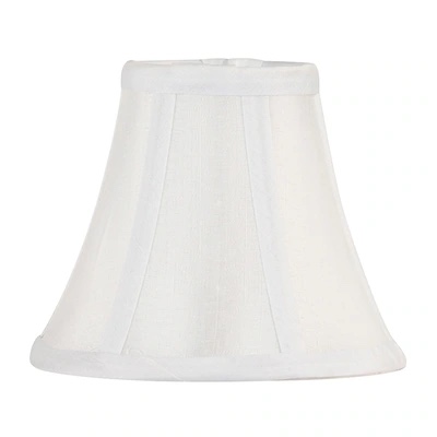 allen + roth 5-in x 6-in White Fabric Bell Lamp Shade